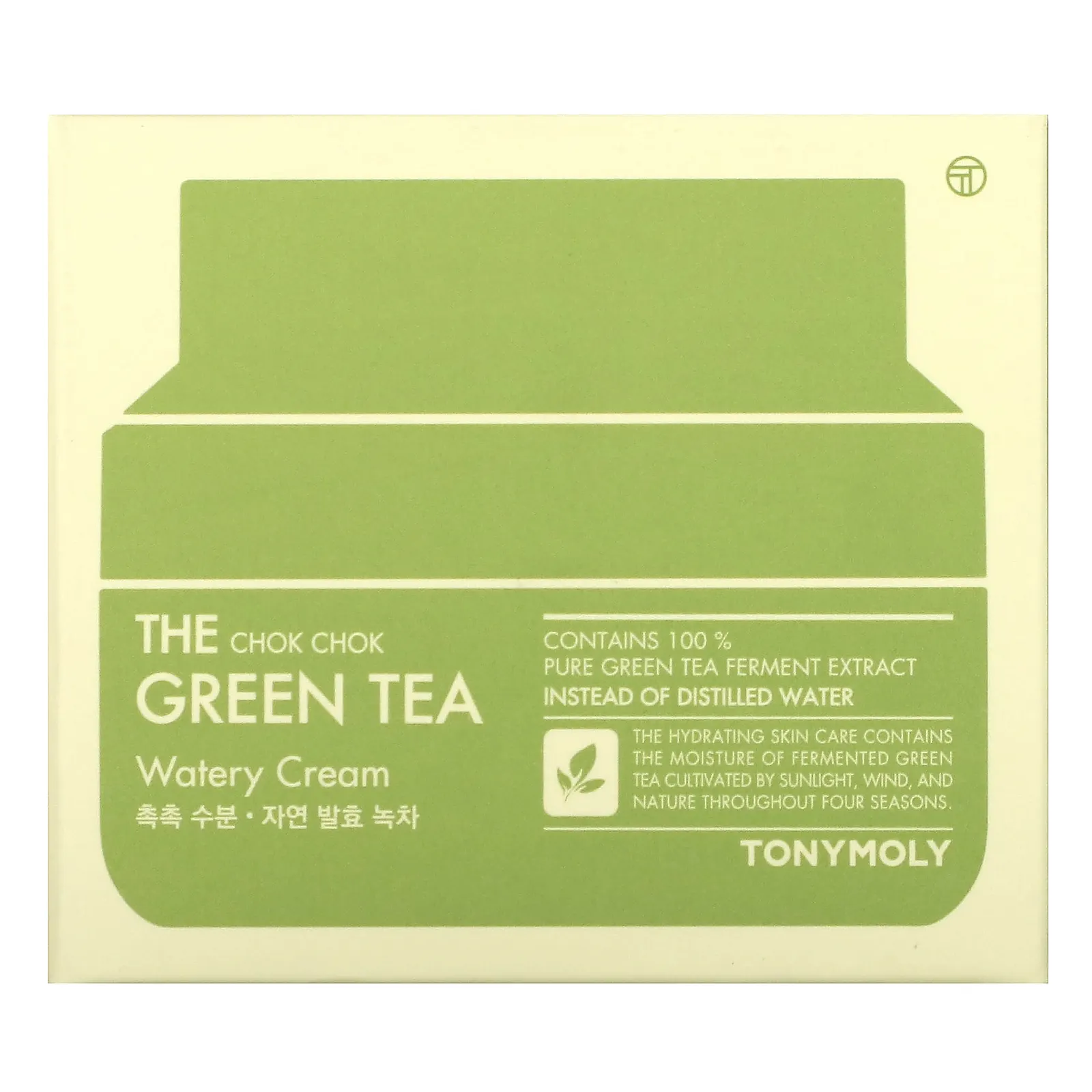 Tony Moly, The Chok Chok Green Tea, увлажняющий крем с зеленым чаем, 60 мл