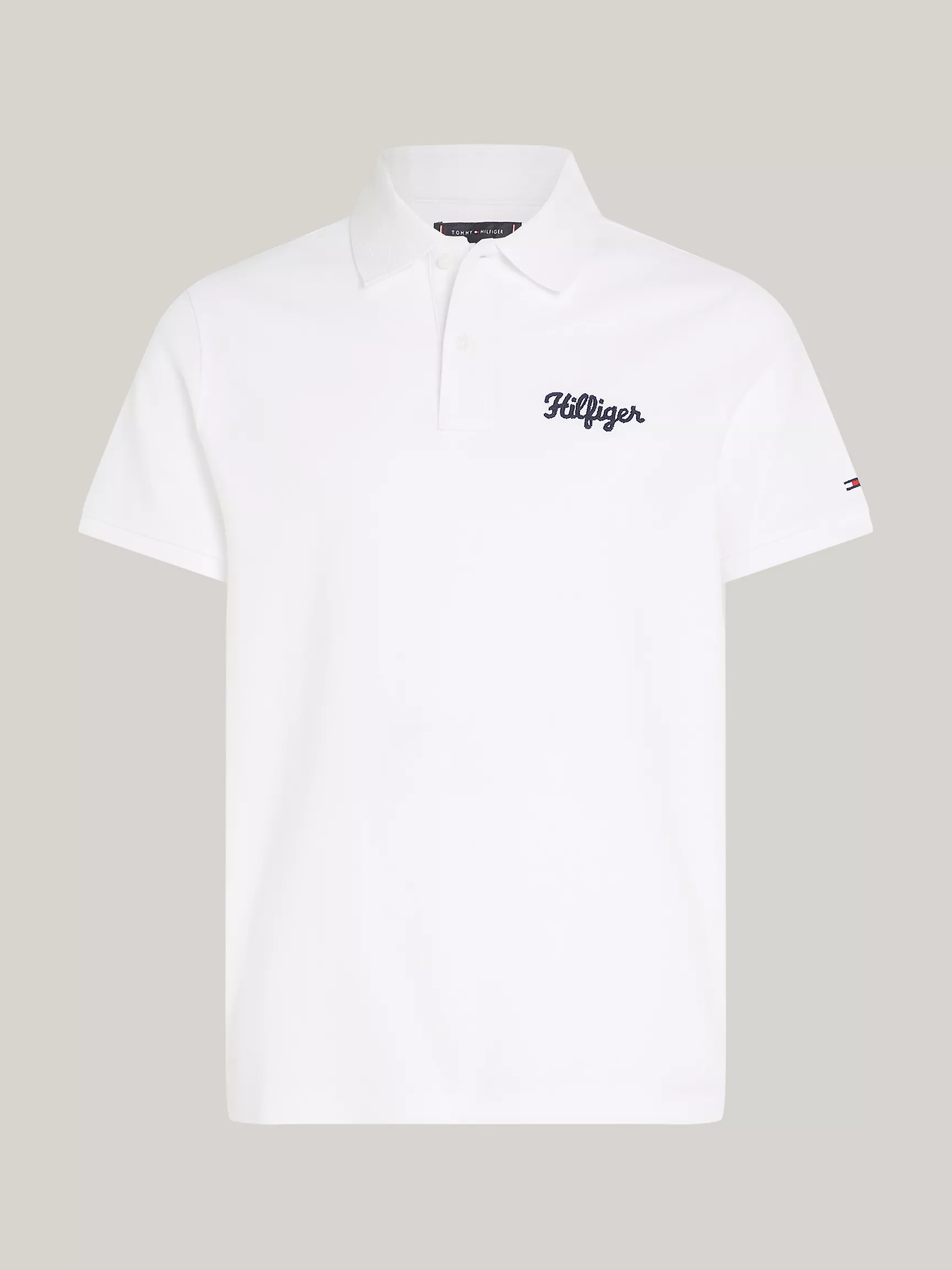 Мужское поло Tommy Hilfiger, Поло стандартного кроя с вышитым логотипом Hilfiger
