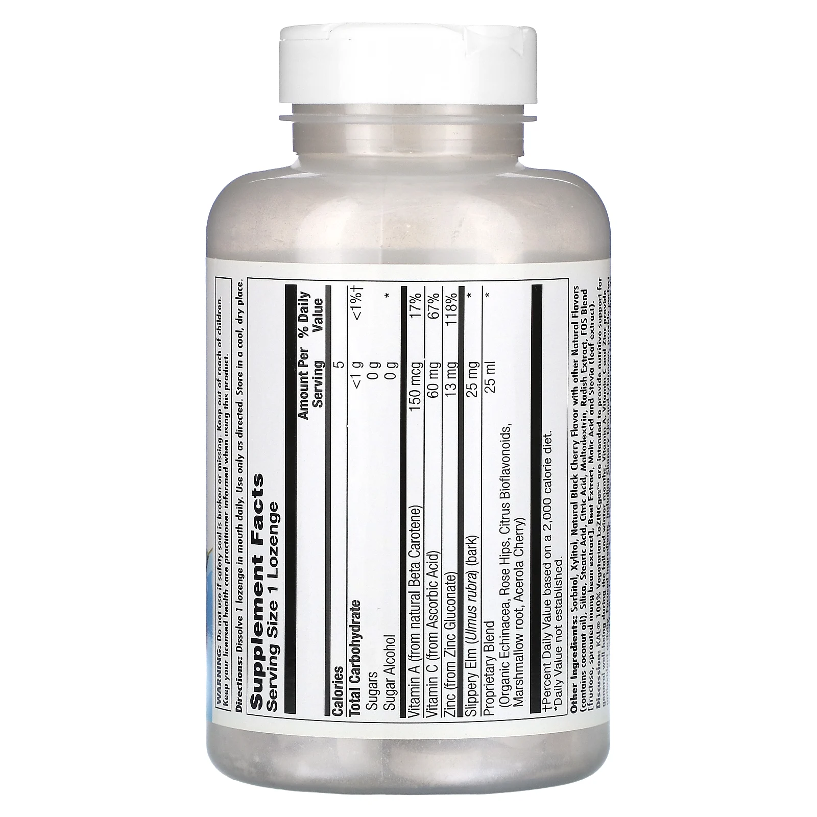 KAL, Леденцы, натуральная вишня, 75 пастилок