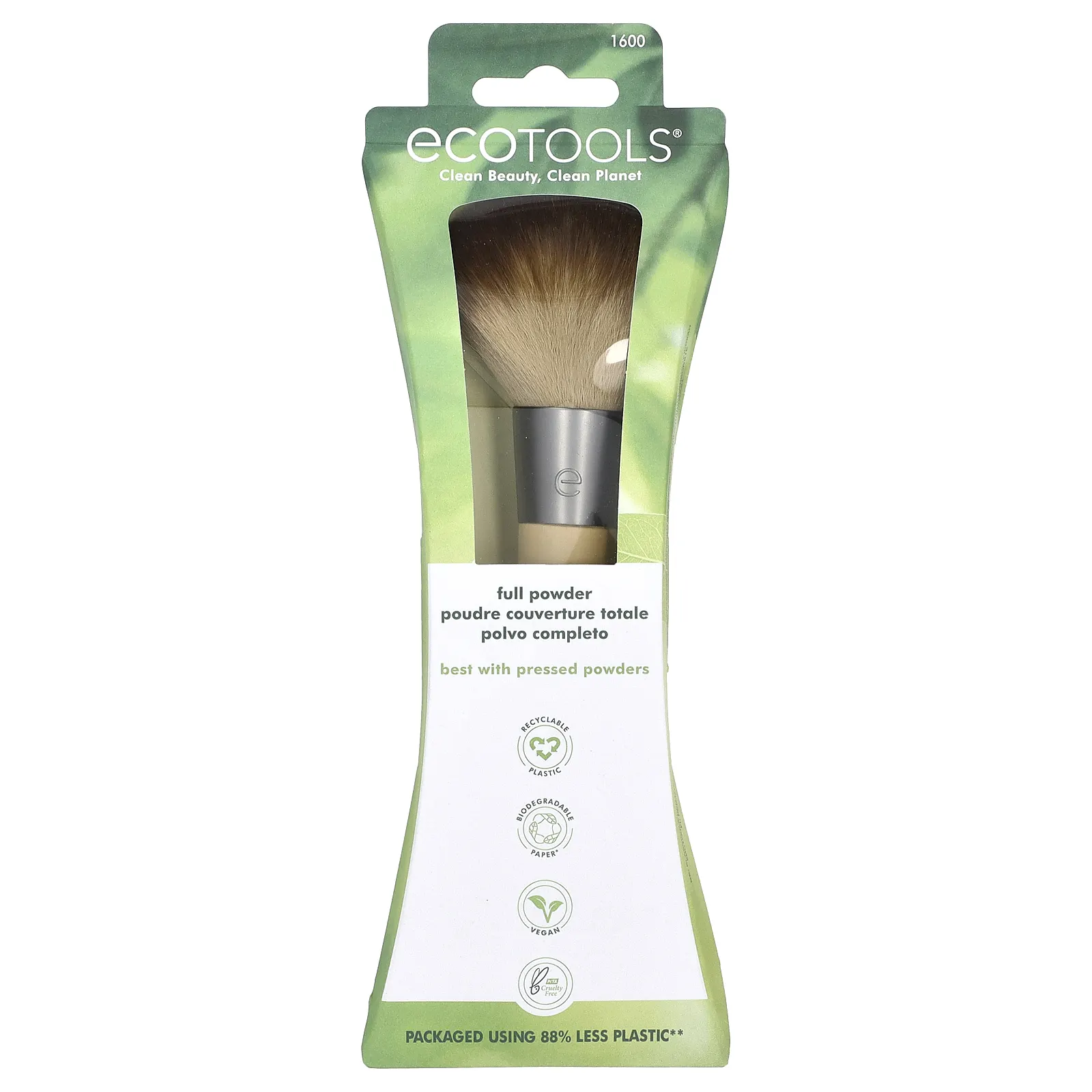 EcoTools, кисть для нанесения пудры, 1 шт.