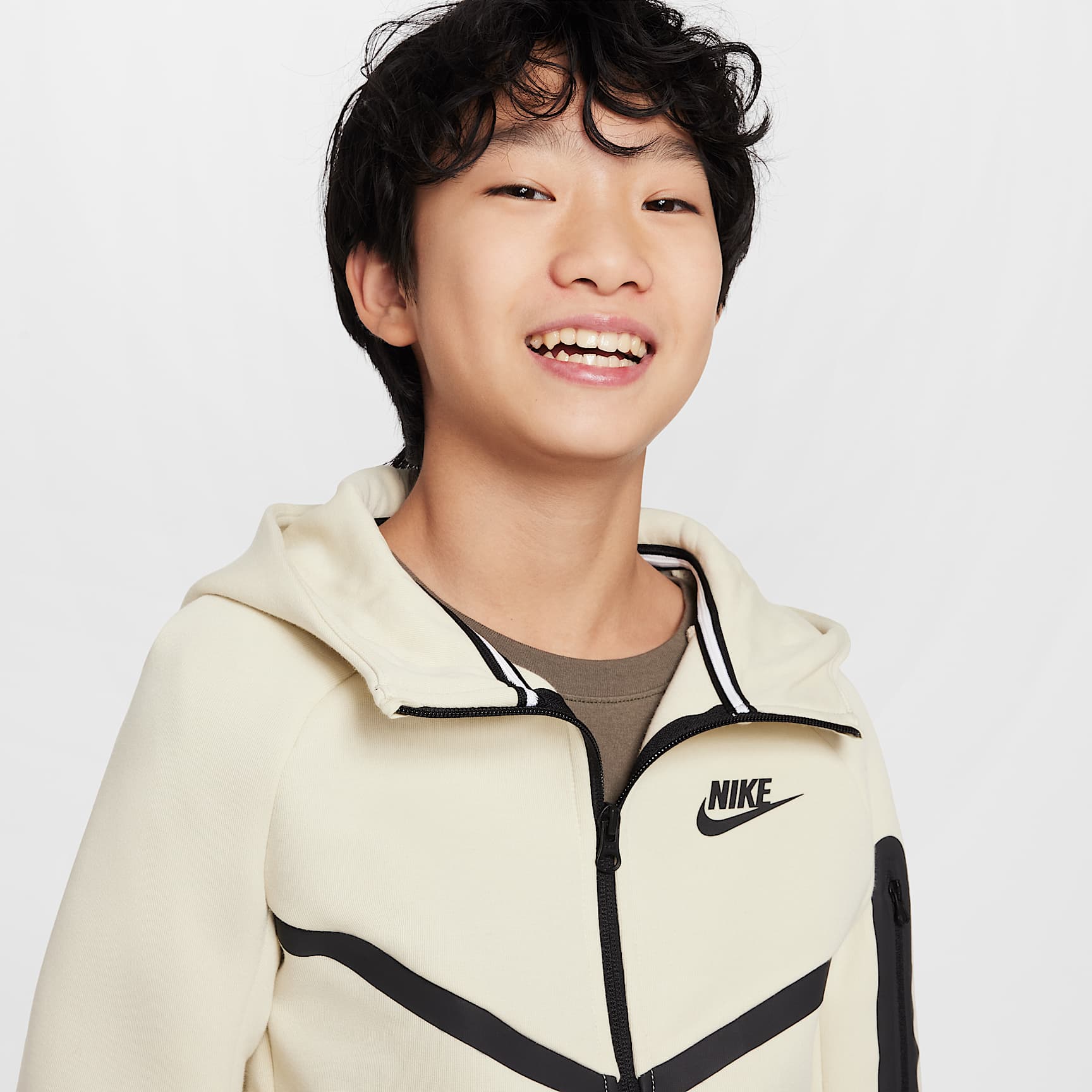 Nike Sportswear Tech Fleece Big Kids' Full-Zip Hoodie
