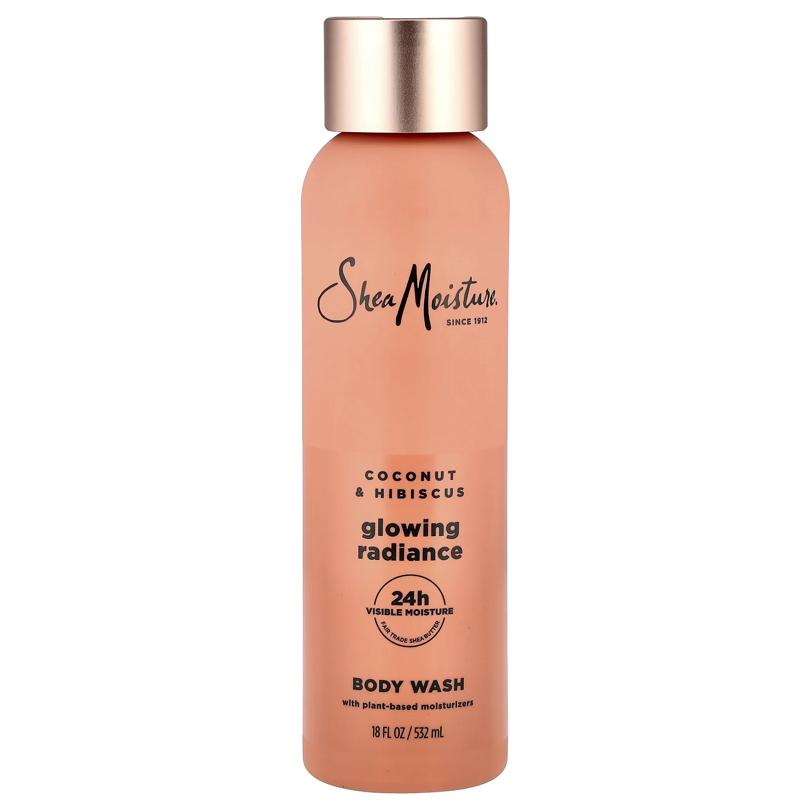 SheaMoisture, гель для душа для сияния кожи, кокос и гибискус, 532 мл (18 жидк. унций)