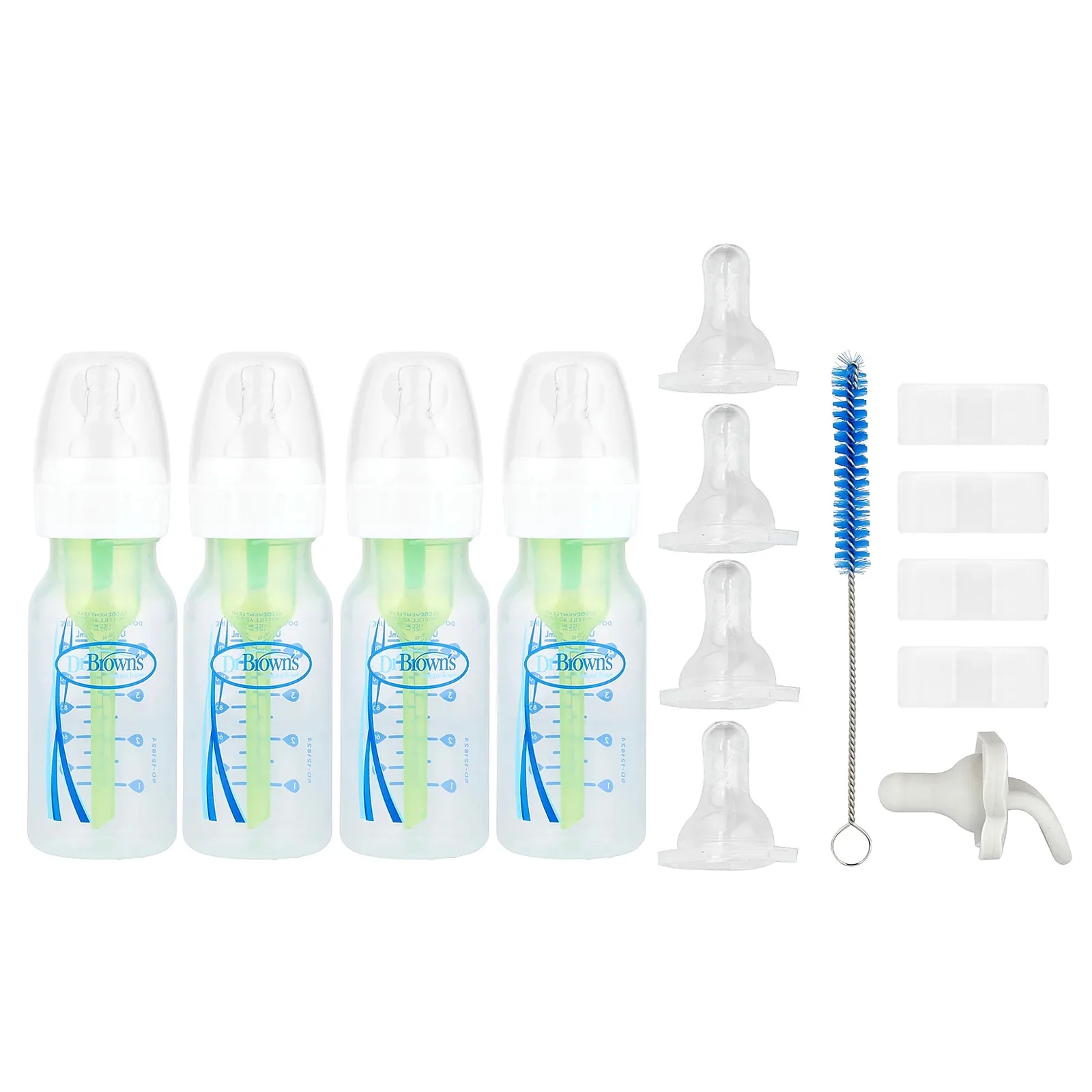 Dr. Brown's, Natural Flow®, Options+™, детская бутылочка с антиколиками, набор из 18 предметов