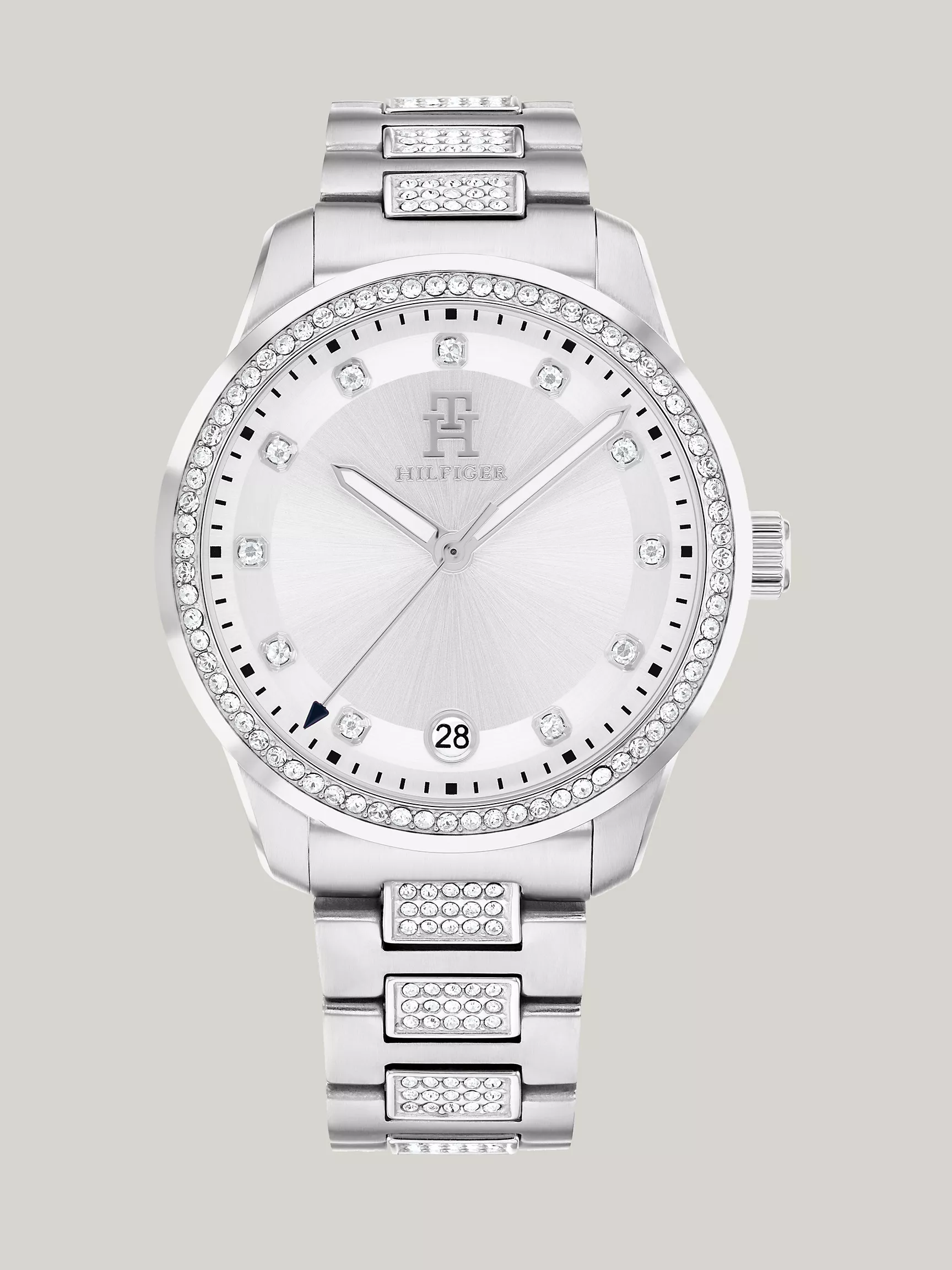 Женские часы Tommy Hilfiger, Часы 36 мм T85 с белым циферблатом и кристаллами