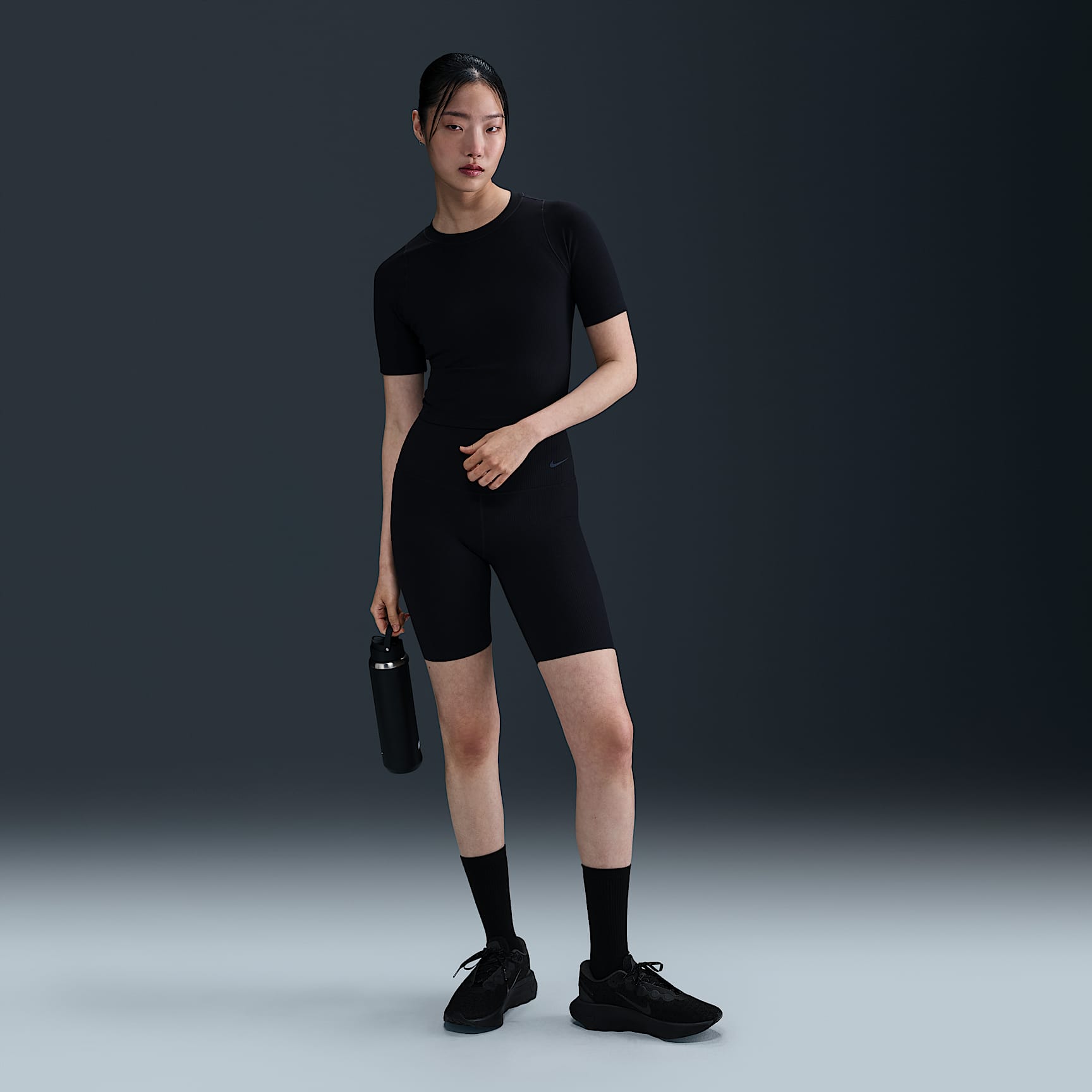 Nike Zenvy Rib Women's Dri-FIT Short-Sleeve Top