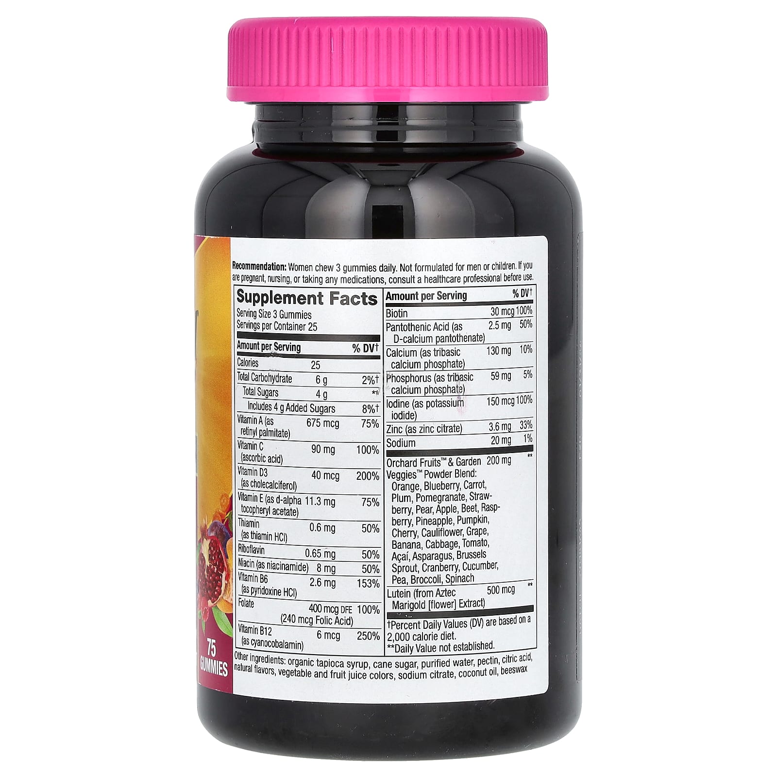 Nature's Way, Alive!, мультивитамины премиального качества для женщин старше 50 лет, со вкусом вишни и винограда, 75 жевательных таблеток