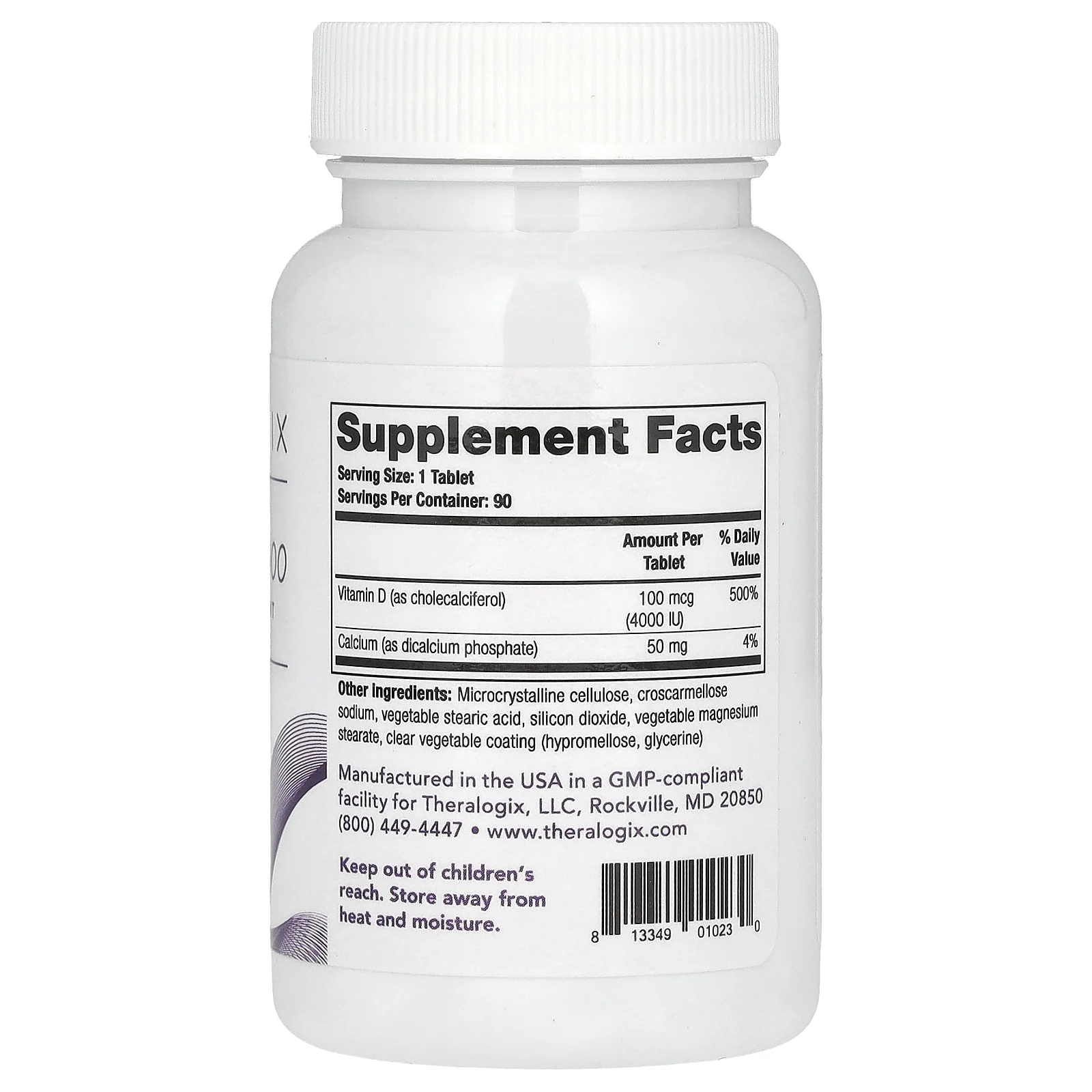 Theralogix, Thera-D 4000, 90 таблеток