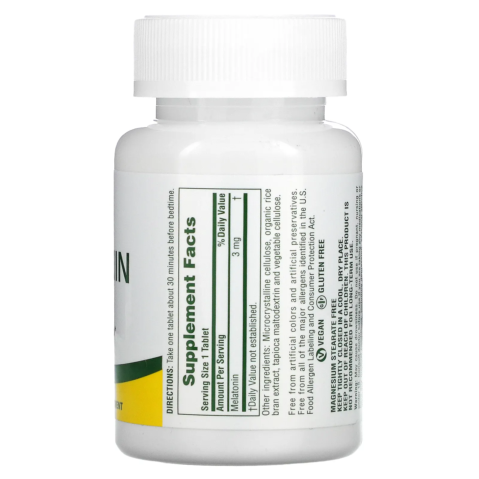 NaturesPlus, мелатонин быстродействующий, 3 мг, 90 таблеток