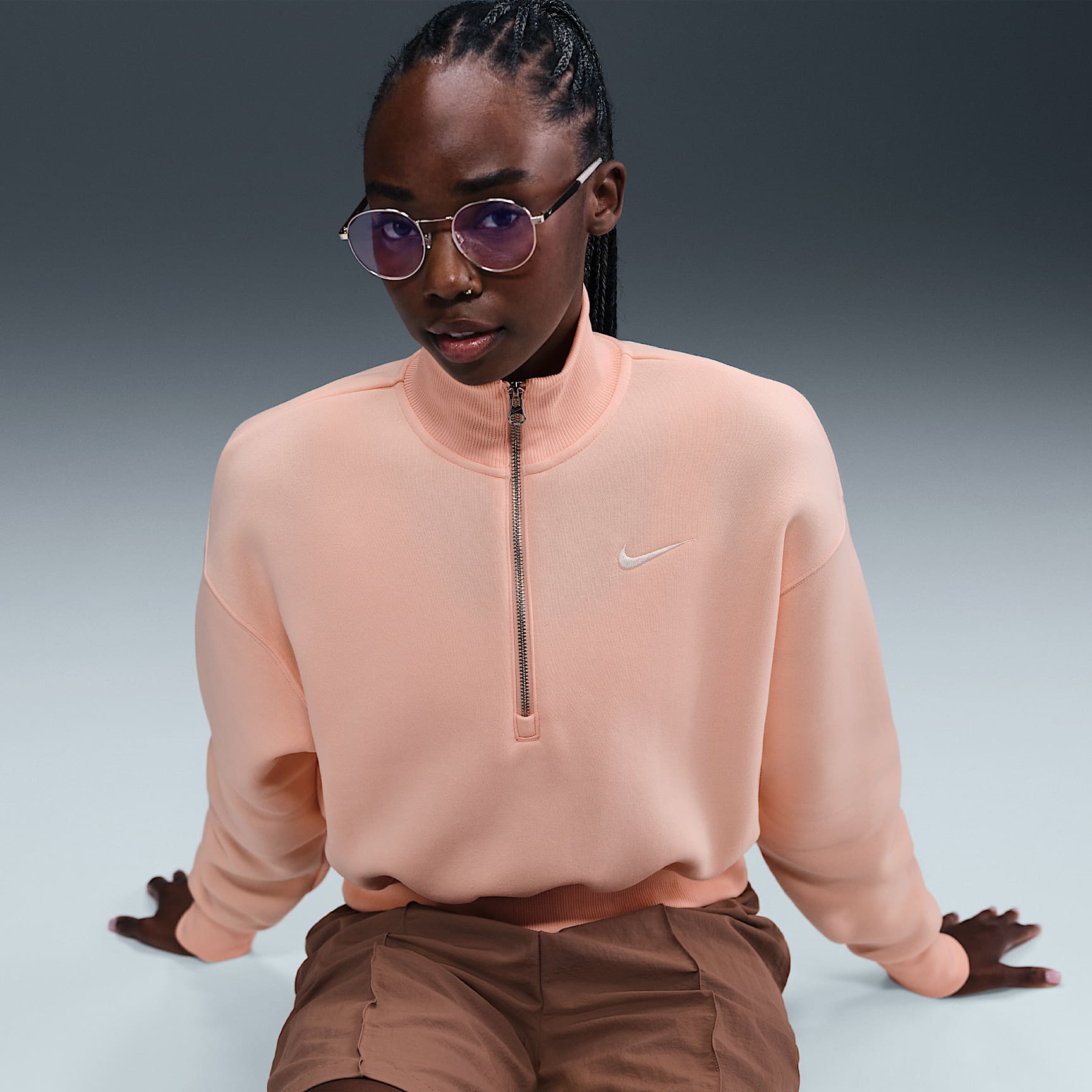 Nike Sportswear Phoenix Fleece Women's 1/4-Zip Cropped Sweatshirt