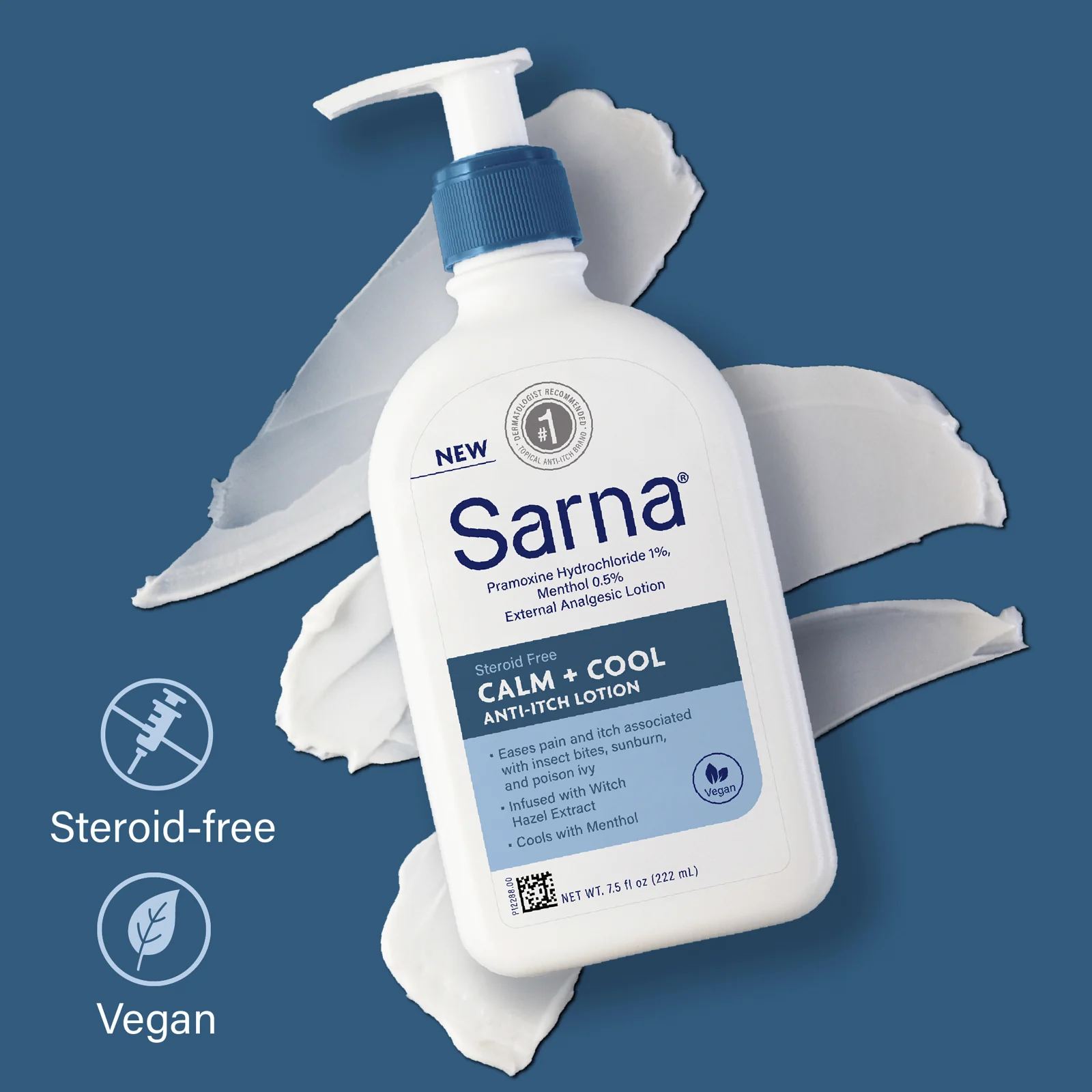 Sarna, Лосьон против зуда, успокаивающий и охлаждающий, 222 мл (7,5 жидк. унц.)