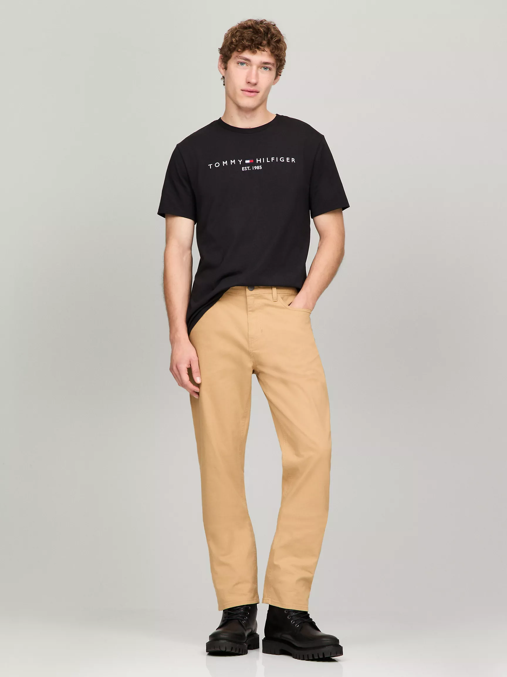 Мужская футболка Tommy Hilfiger, Футболка с вышитым логотипом Tommy