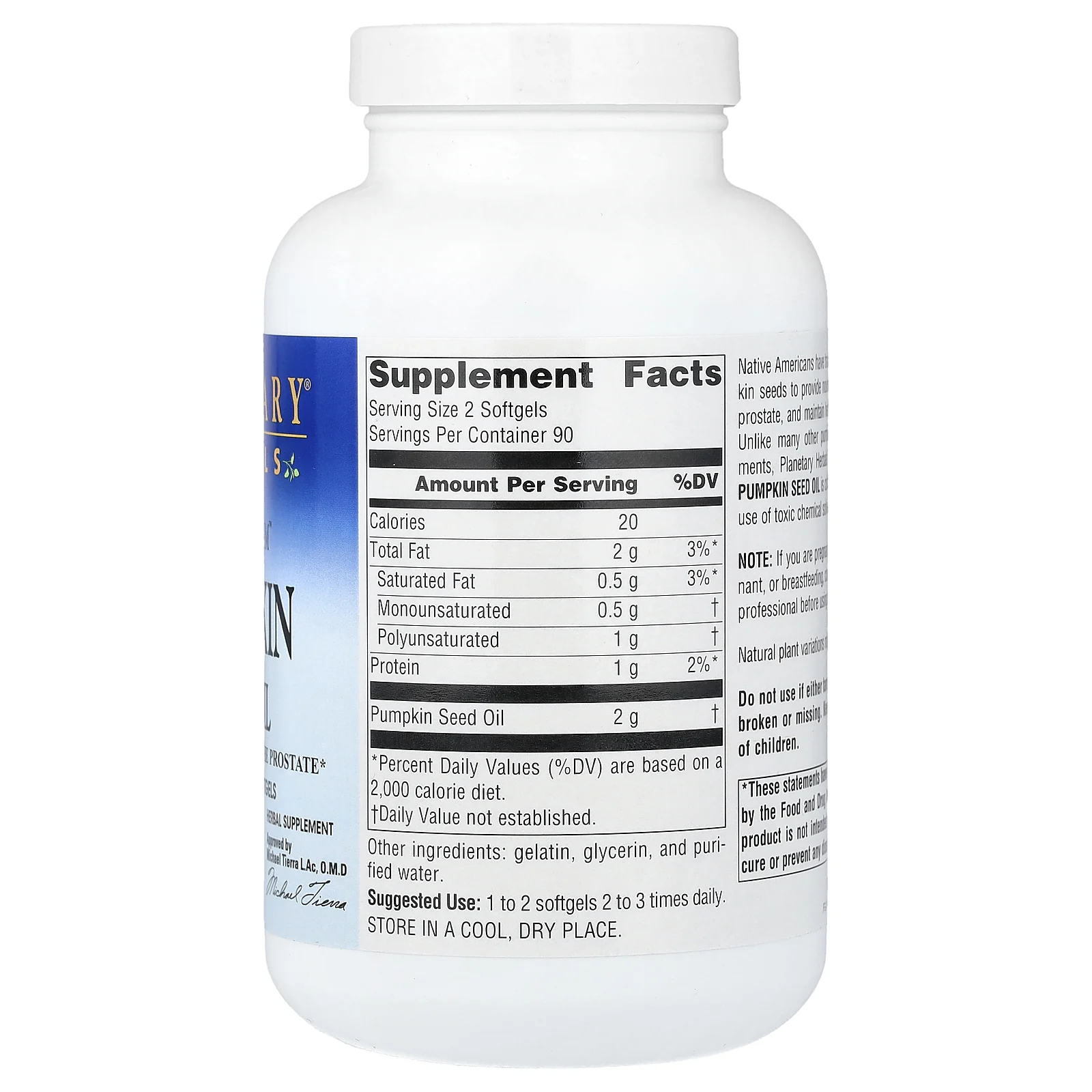 Planetary Herbals, масло семян тыквы Full Spectrum™, 1000 мг, 180 капсул