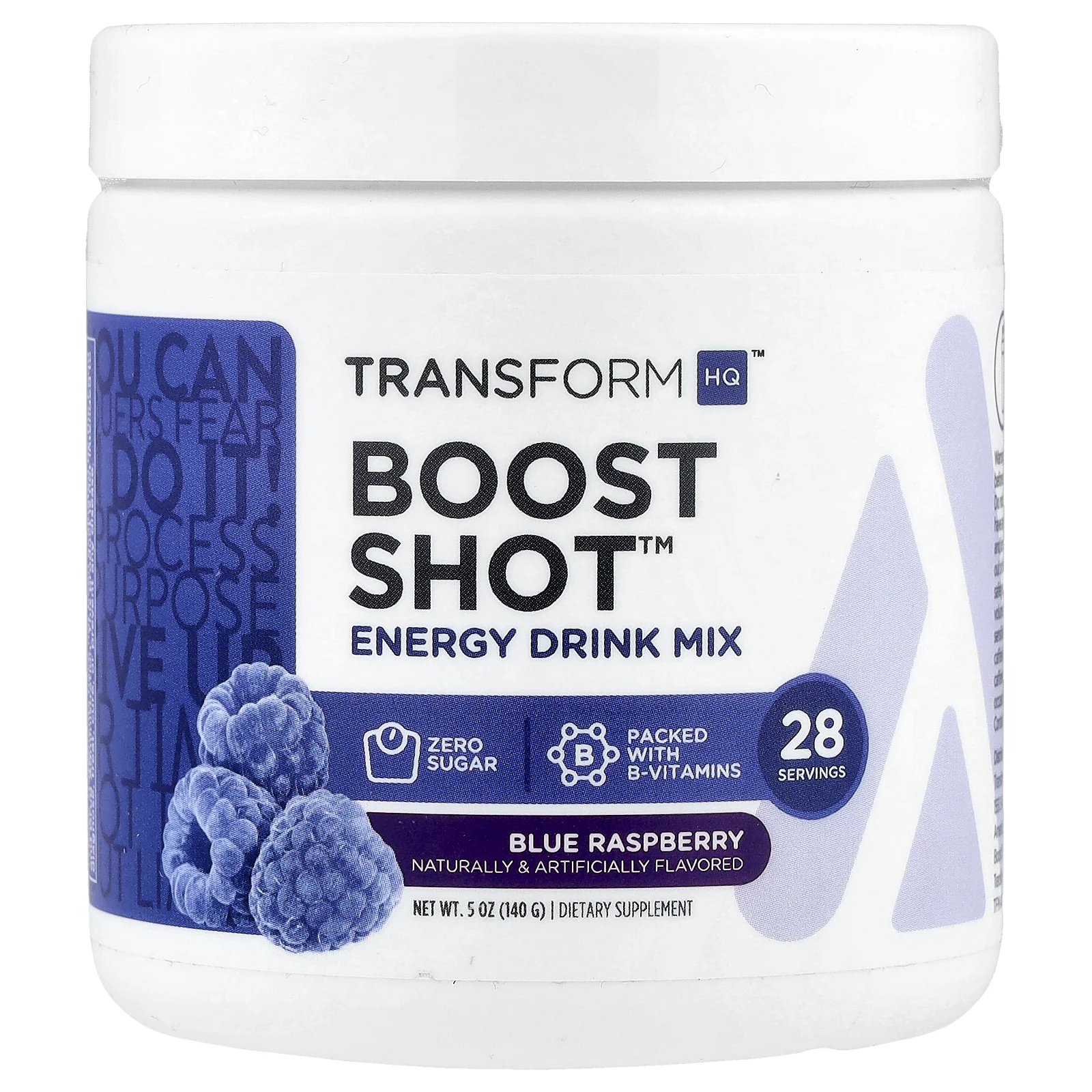TransformHQ, Boost Shot ™, смесь для энергетических напитков, голубая малина, 140 г (5 унций)