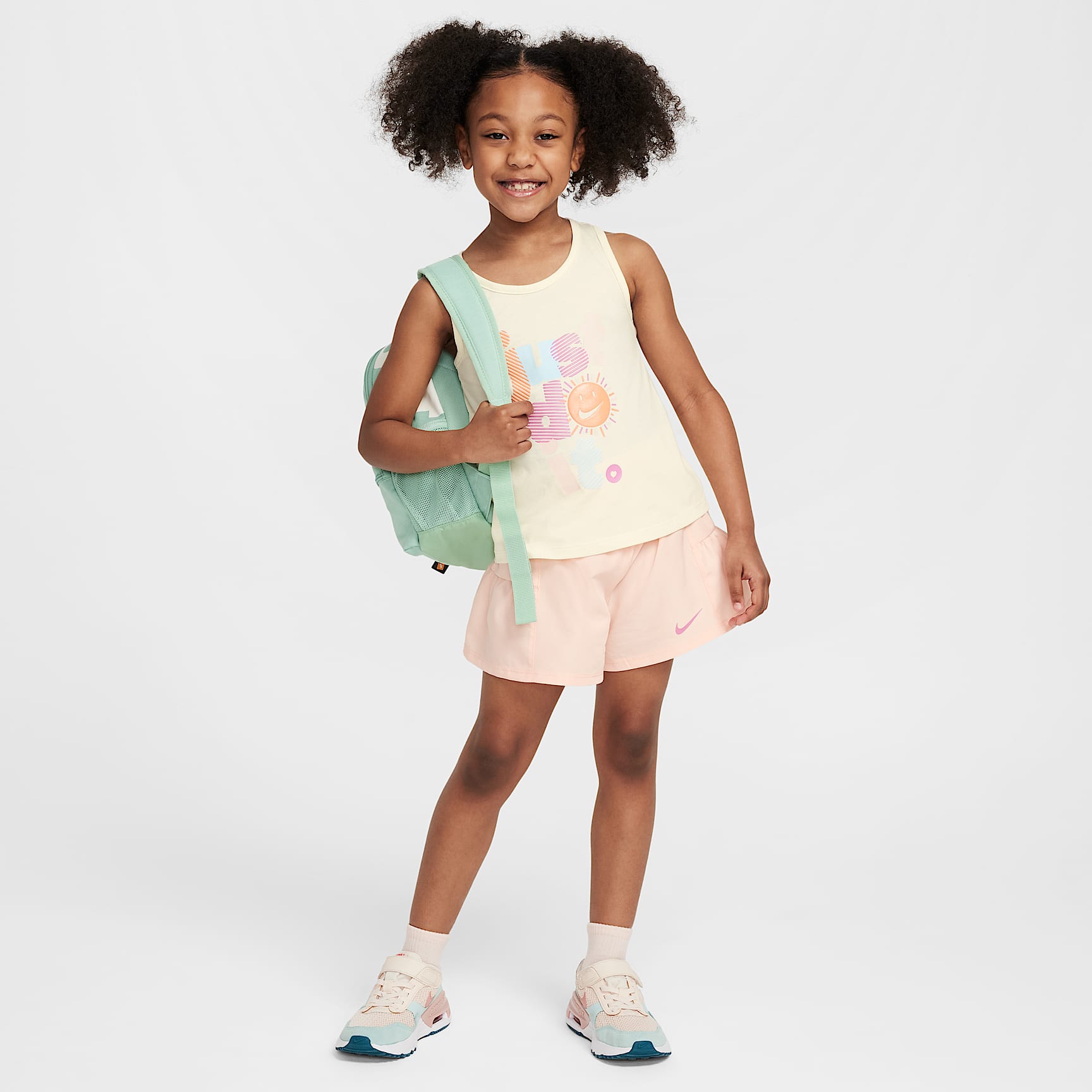 Nike Dri-FIT Sunny Swoosh Little Kids' Tank and Shorts Set