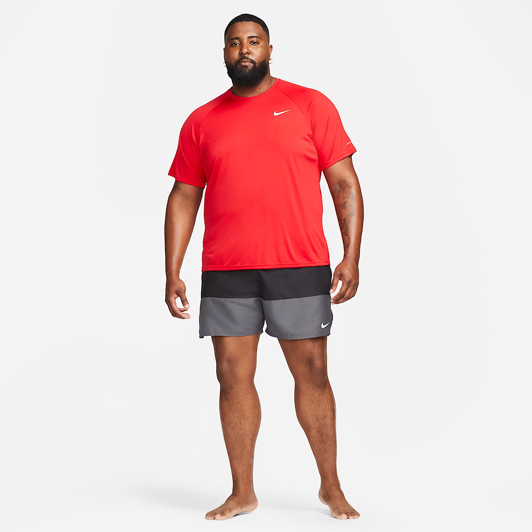 Nike Essential Dri-FIT Men's Short-Sleeve Swim Hydroguard (Extended Size)