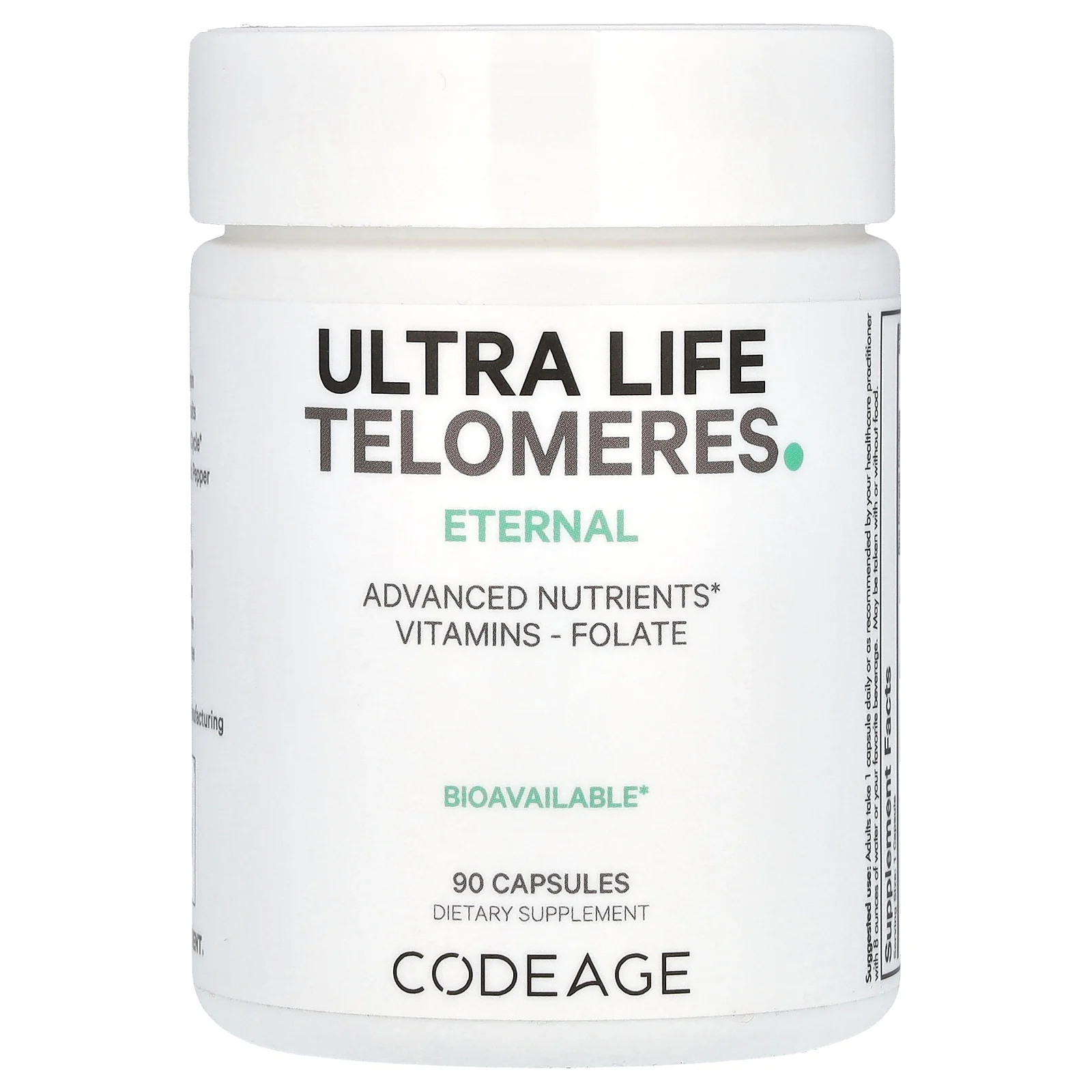 Codeage, Ultra Life Telomeres, 90 капсул
