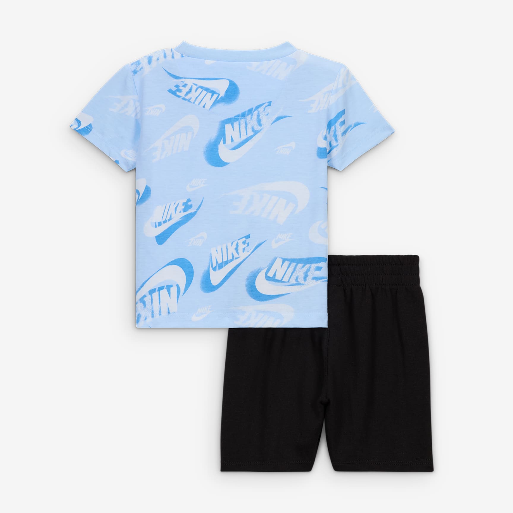 Nike Sportswear Baby On the Move Printed Tee and French Terry Shorts Set