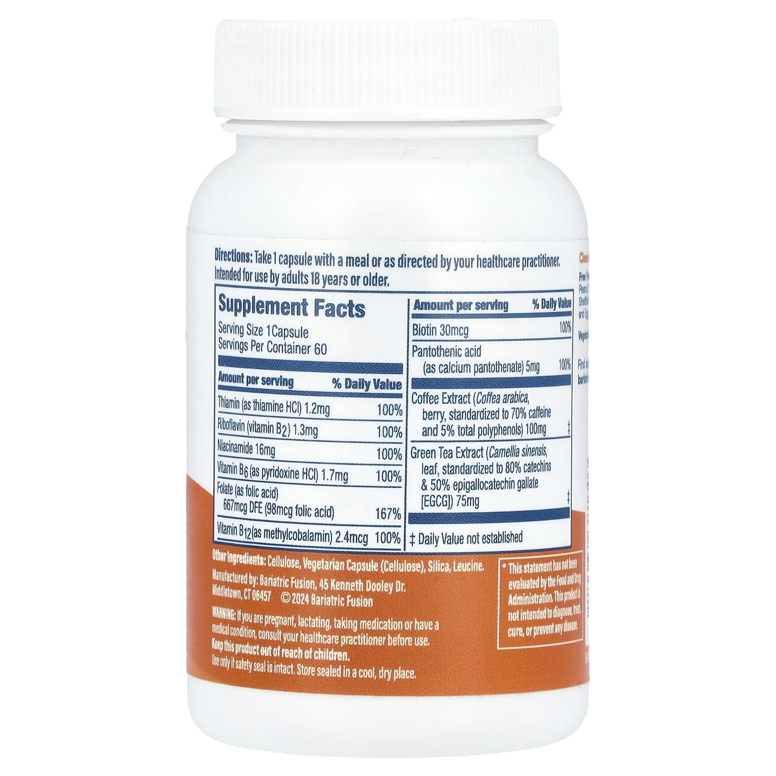 Bariatric Fusion, Energy Support`` 60 капсул