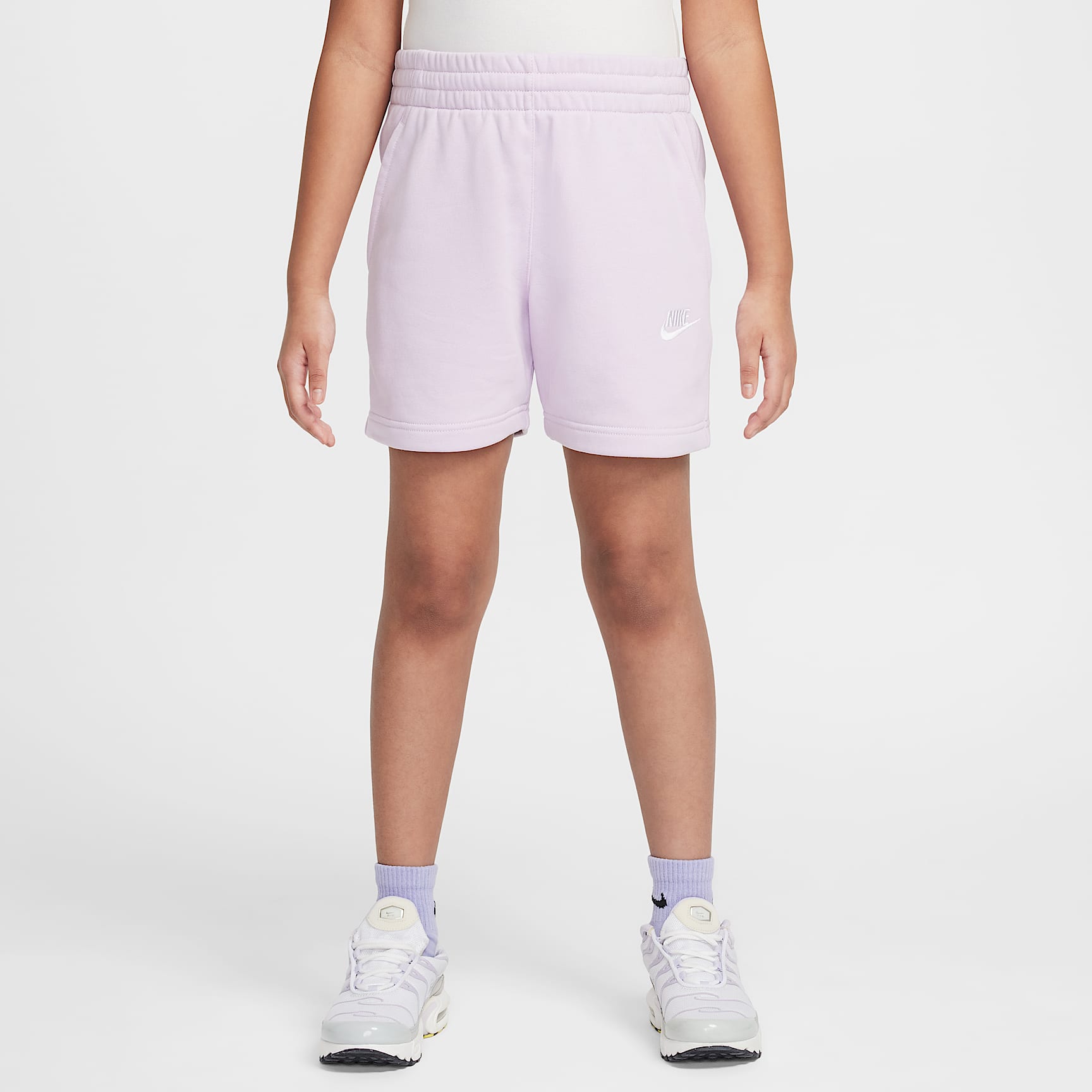 Nike Sportswear Club Fleece Big Kids' (Girls') 5" French Terry Shorts