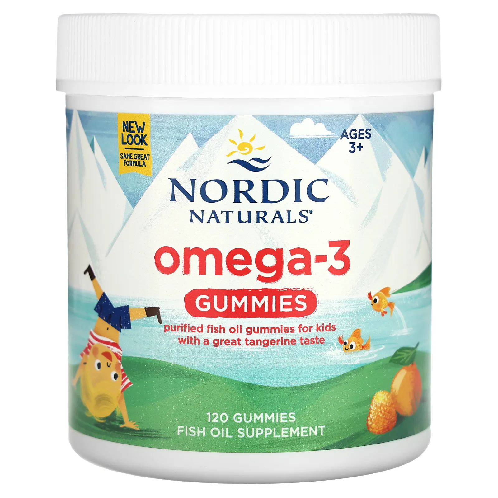Nordic Naturals, жевательная омега-3, для детей от 3 лет, со вкусом мандарина, 120 жевательных таблеток