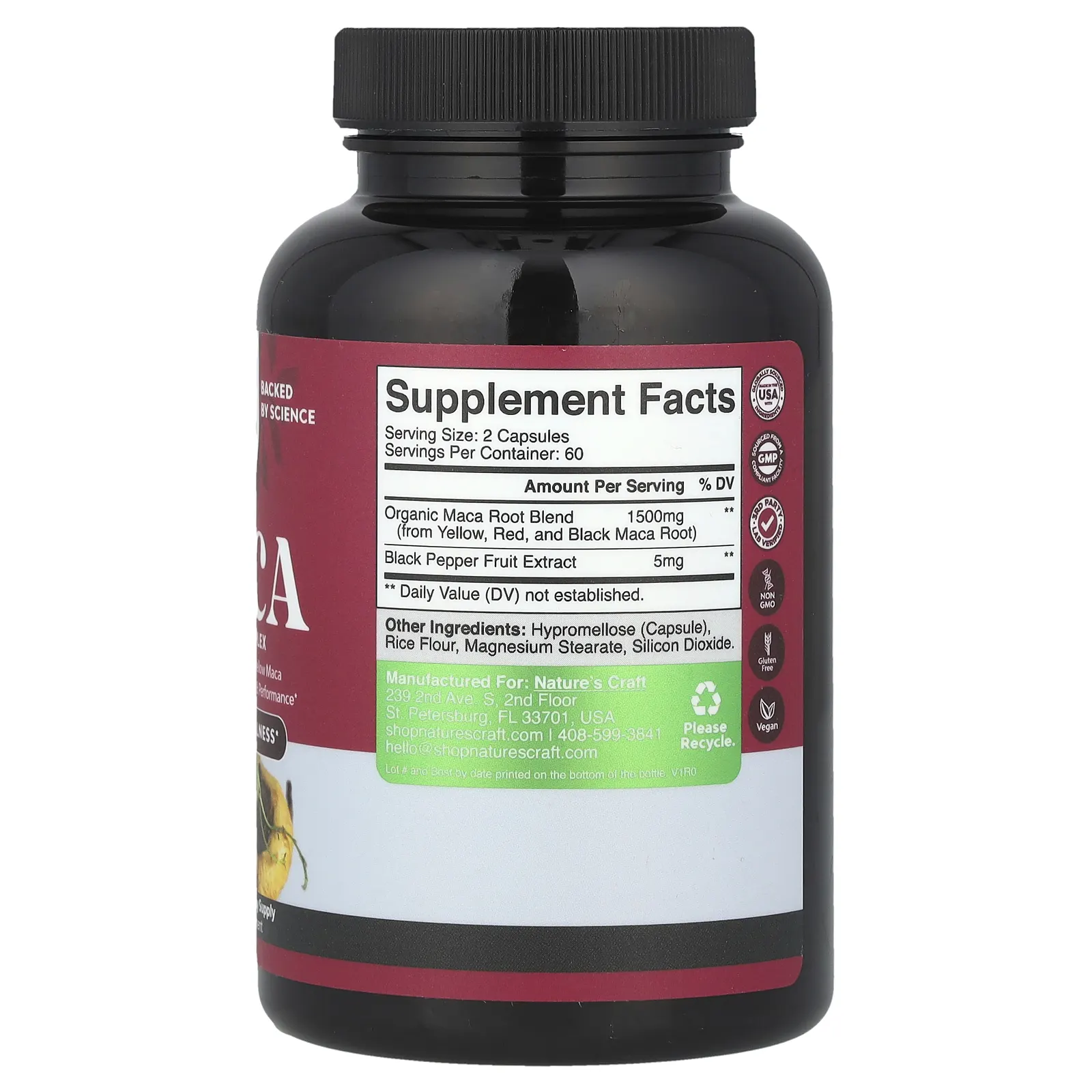 Nature's Craft, Women's Wellness, комплекс из корня маки, 120 капсул