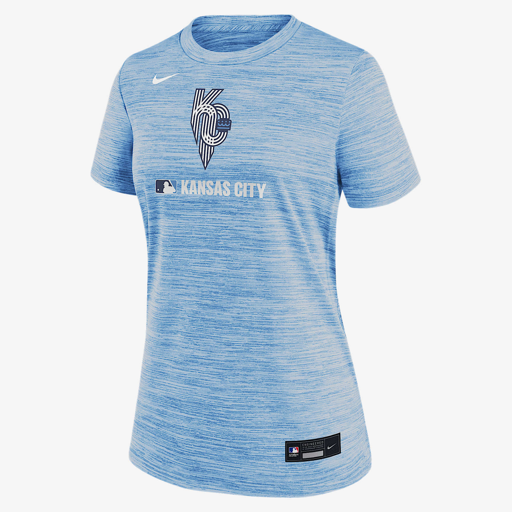 Kansas City Royals Authentic Collection City Connect Velocity Women's Nike Dri-FIT MLB T-Shirt