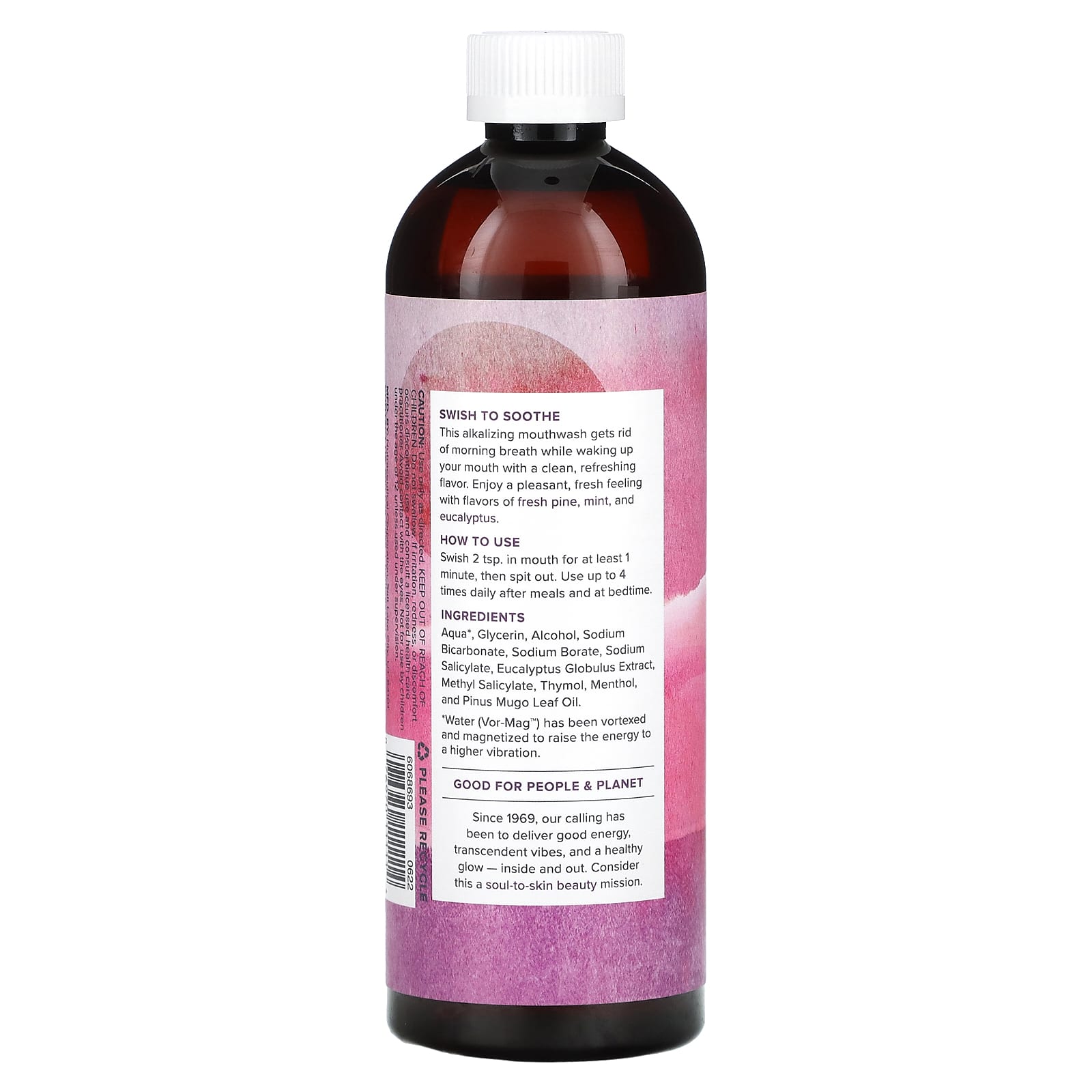 Heritage Store, Alka-Thyme, щелочной ополаскиватель для рта, освежающий эвкалипт и мята, 473 мл (16 жидк. унций)