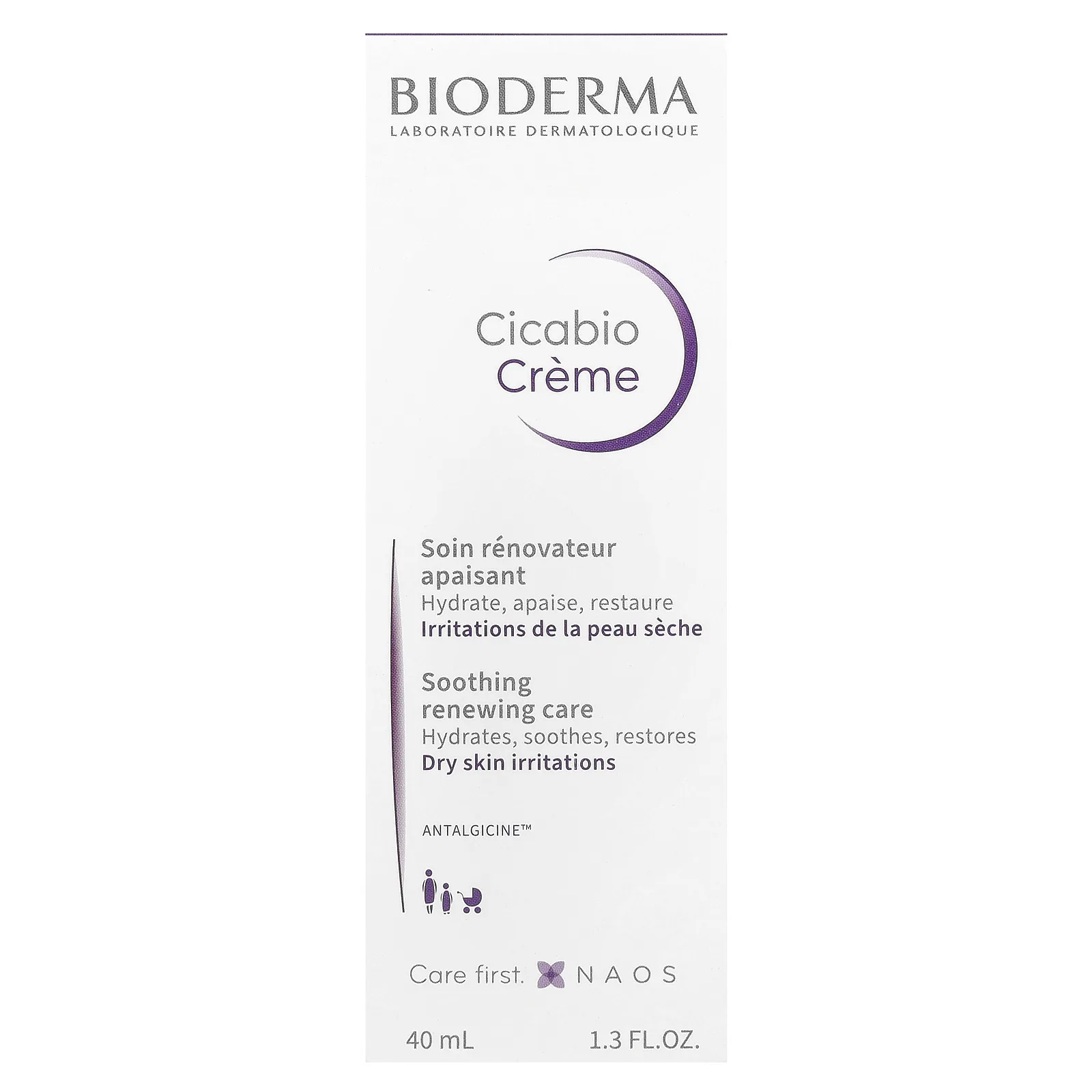 Bioderma, Cicabio Creme, успокаивающее и обновляющее средство, 40 мл (1,3 жидк. Унции)