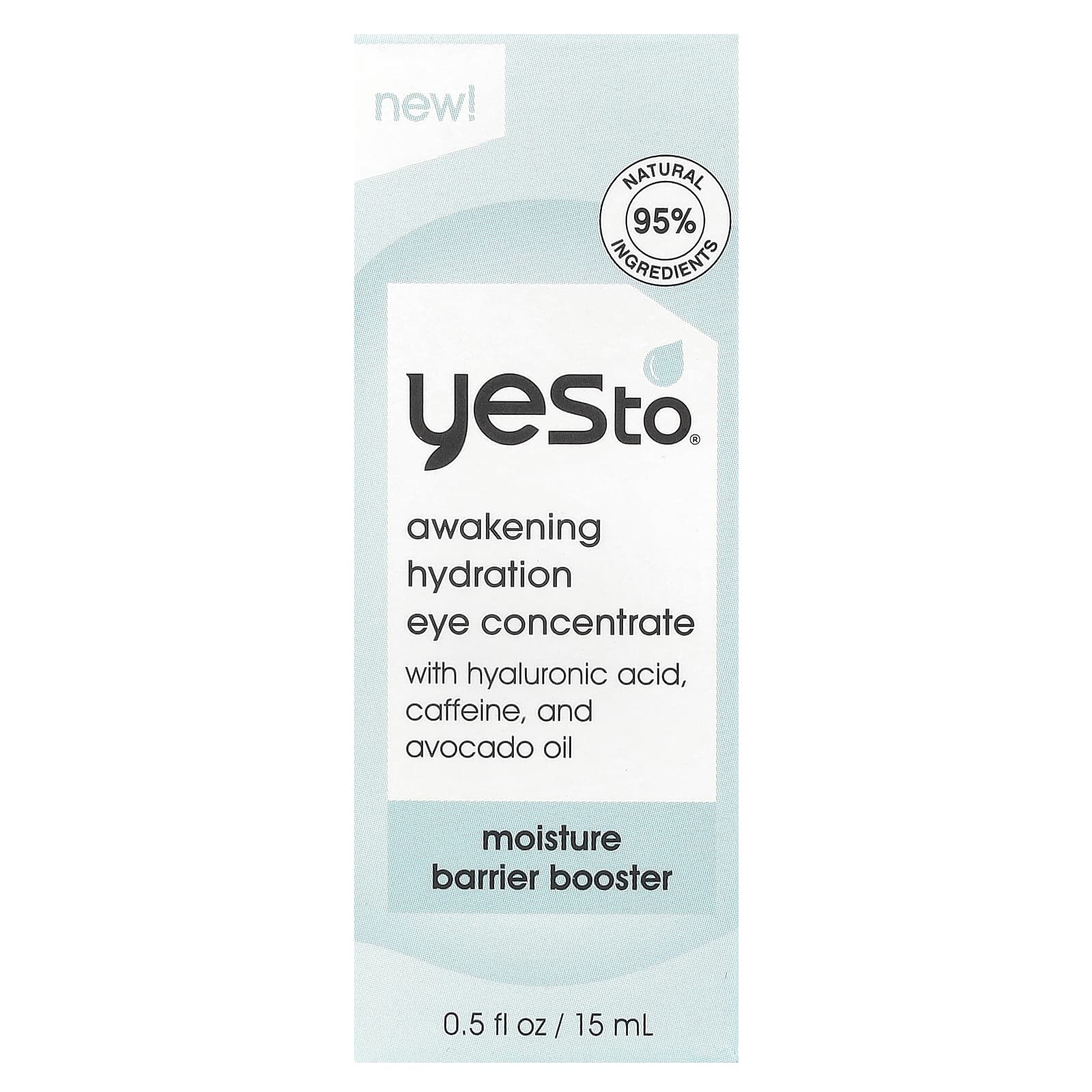 Yes To, Пробуждающий увлажняющий концентрат для глаз, 15 мл (0,5 жидк. Унции)