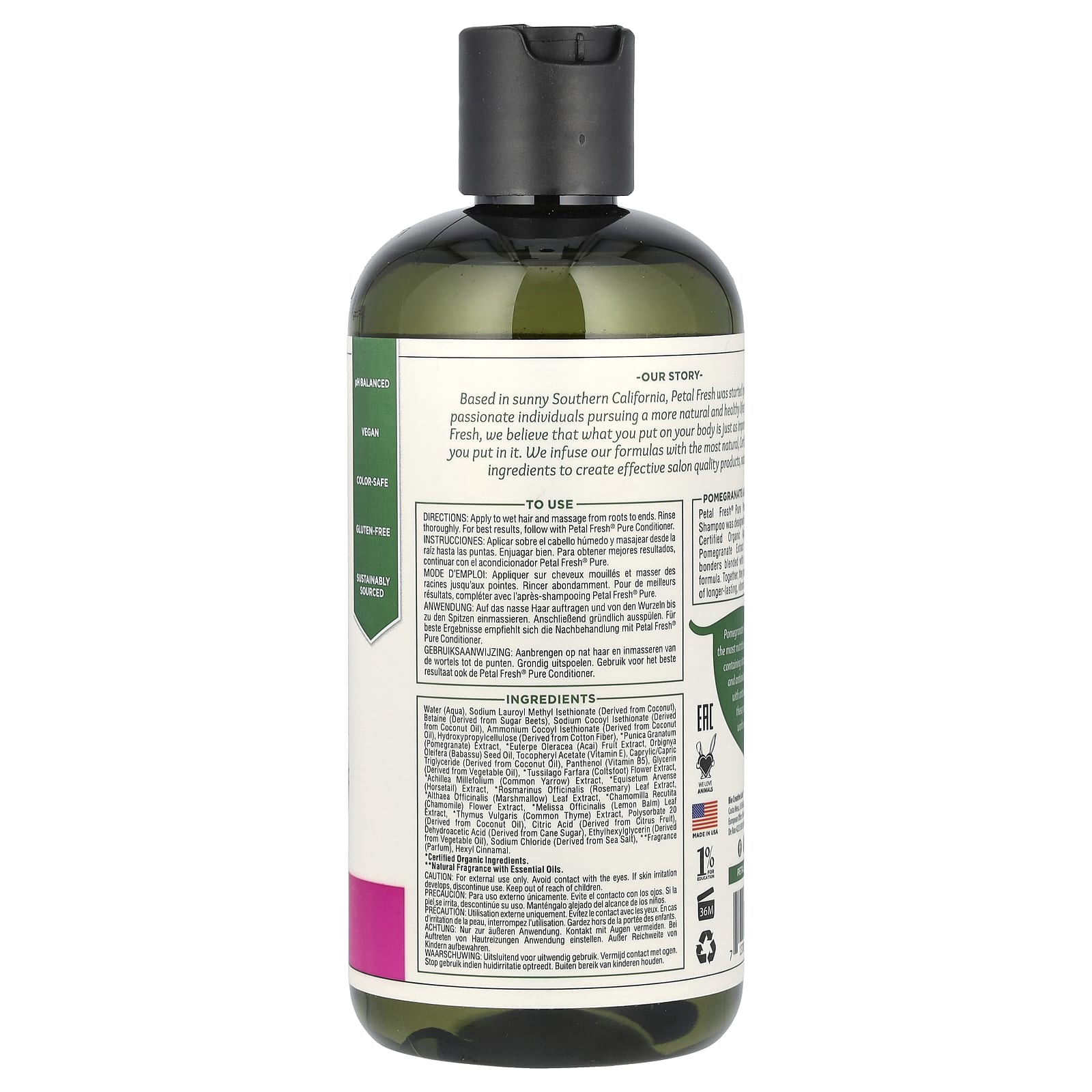 Petal Fresh, Pure, шампунь для защиты цвета, гранат и асаи, 475 мл (16 жидк. унций)