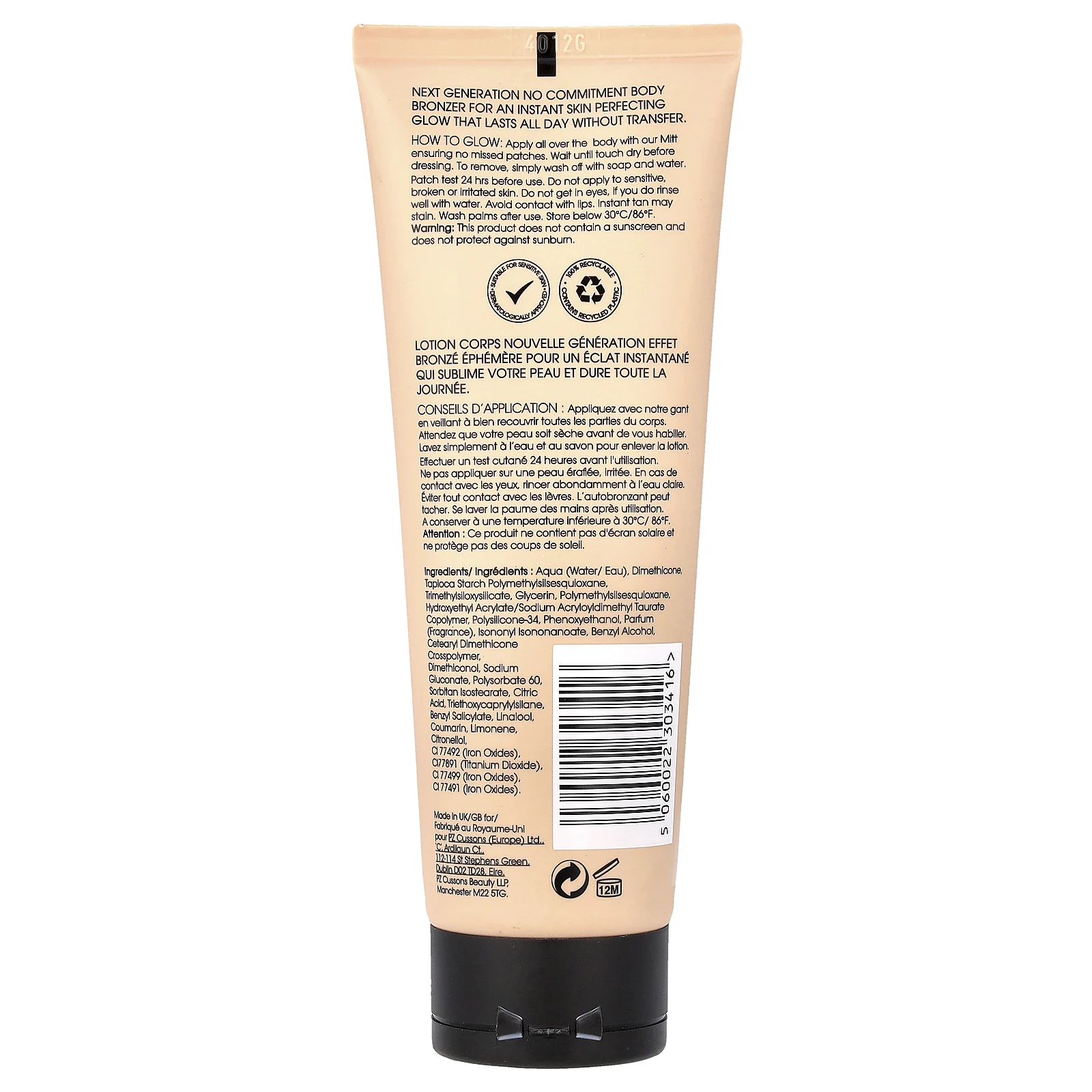 St. Tropez, Instant Glow, бронзер для тела, средний/темный, 100 мл (3,38 жидк. унции)