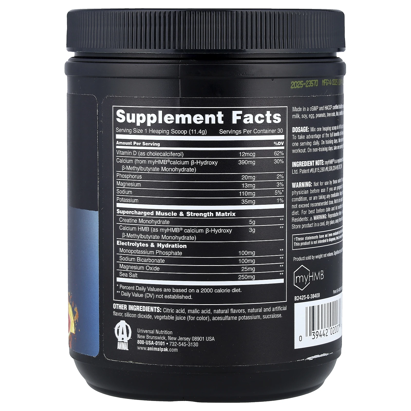 Animal, Creatine HMB+™, порошок, Power Punch, 342 г (12,06 унции)