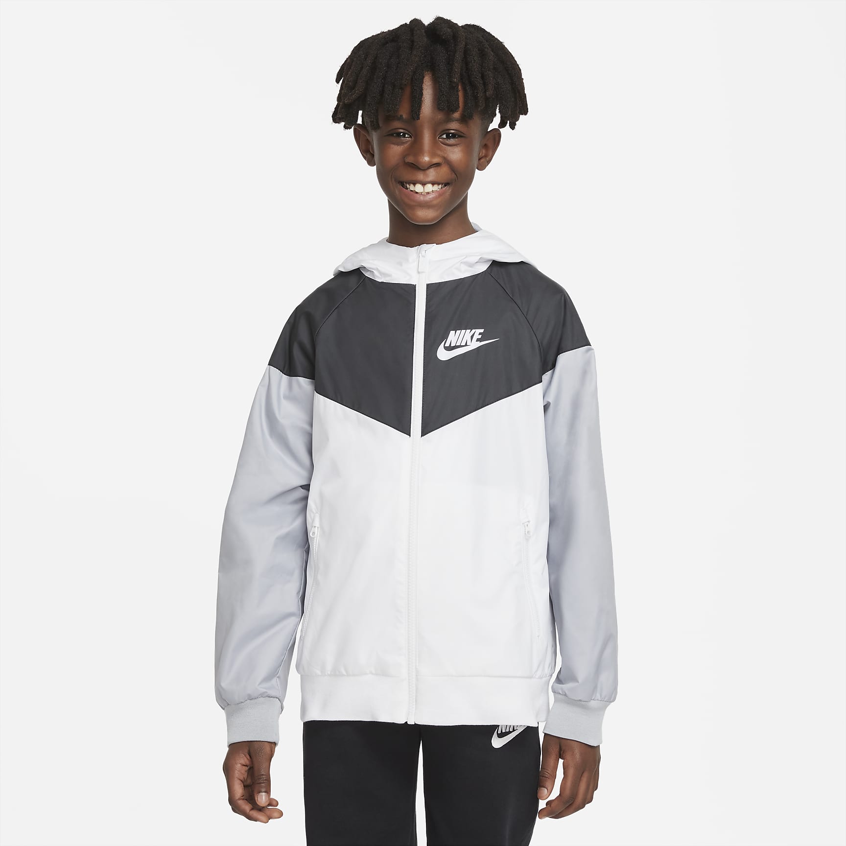 Nike Sportswear Windrunner Big Kids' (Boys') Loose Hip-Length Hooded Jacket