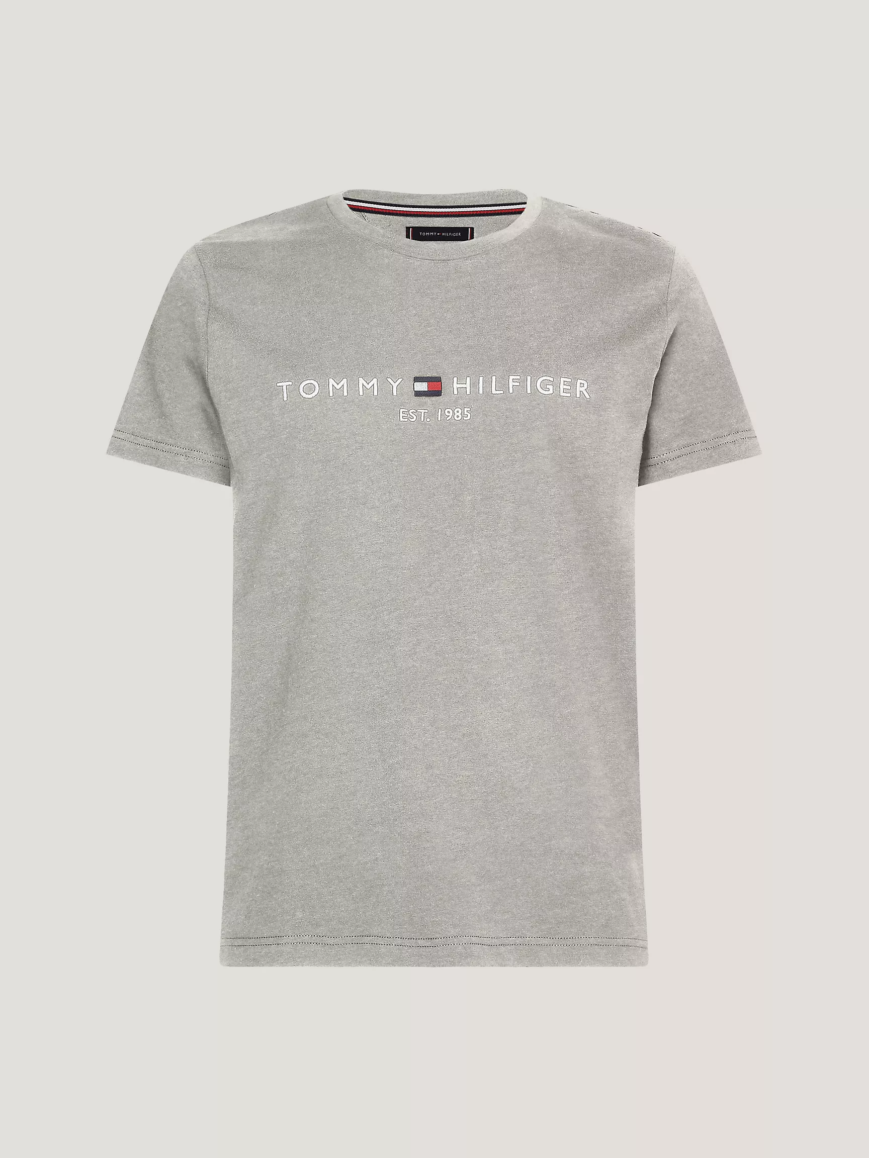 Мужская футболка Tommy Hilfiger, Приталенная футболка с вышитым логотипом Tommy