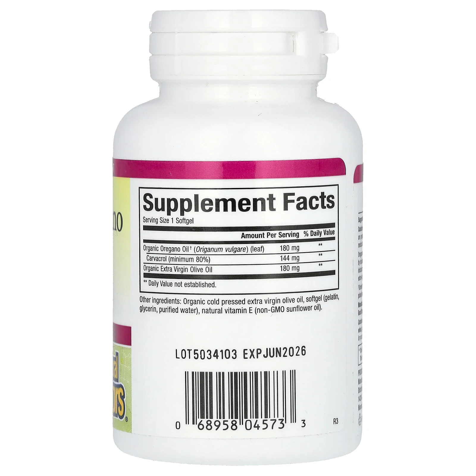 Natural Factors, Масло орегано, 180 мг, 30 мягких таблеток