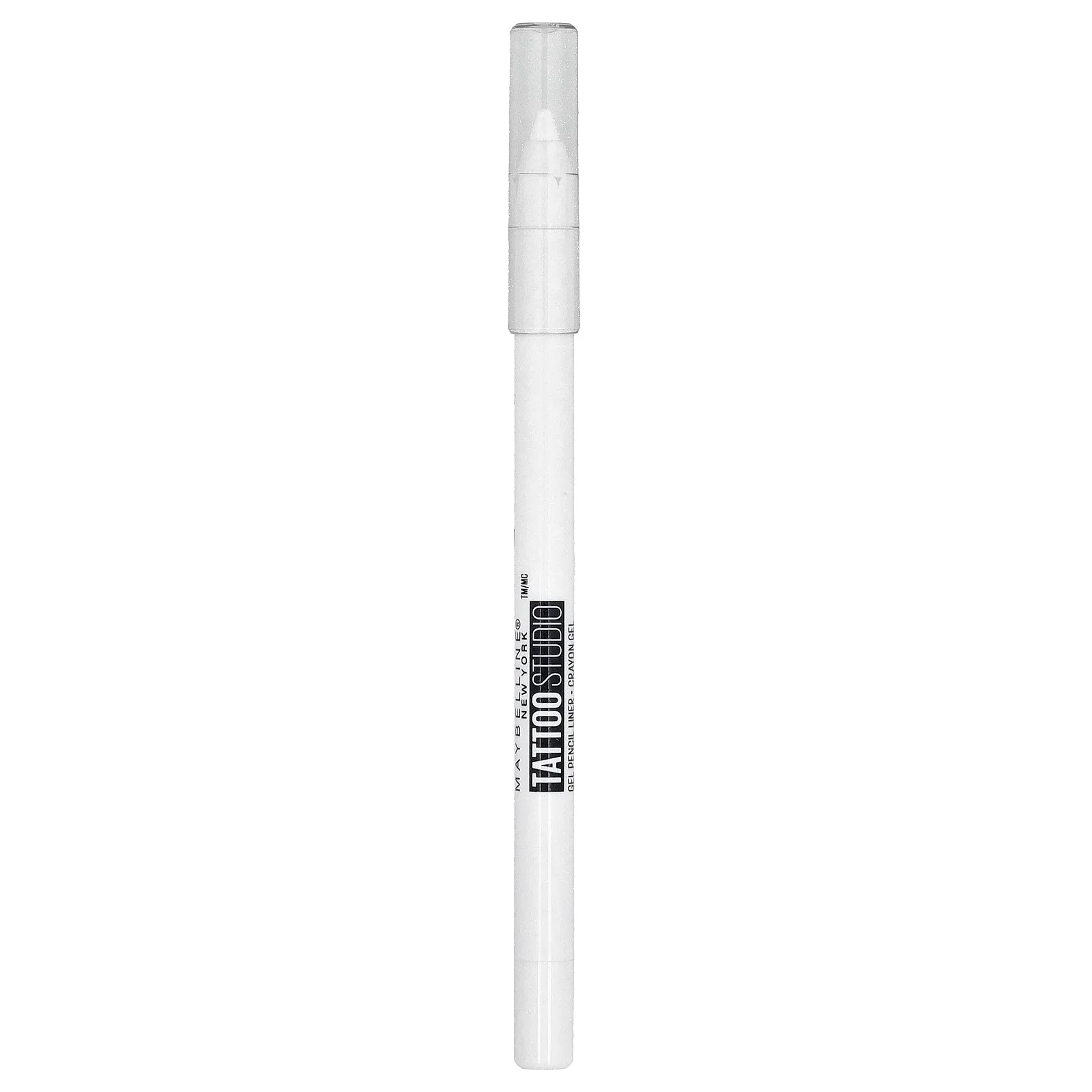 Maybelline, Tato Studio, подводка для глаз, легко затачиваемый гелевой карандаш, водостойкий, 970 полированный белый, 1,2 г (0,04 унции)