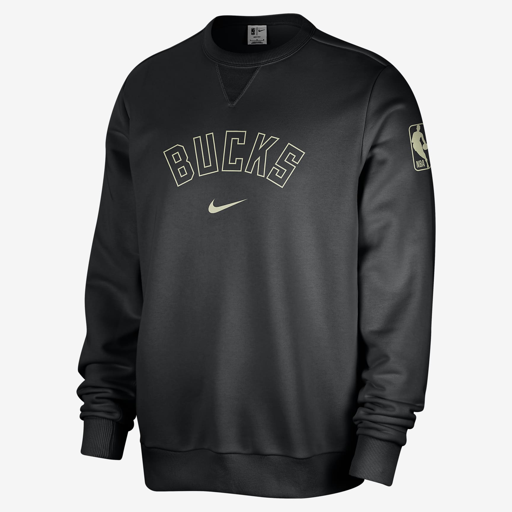 Milwaukee Bucks Standard Issue Men's Nike Dri-FIT NBA Crew-Neck Sweatshirt