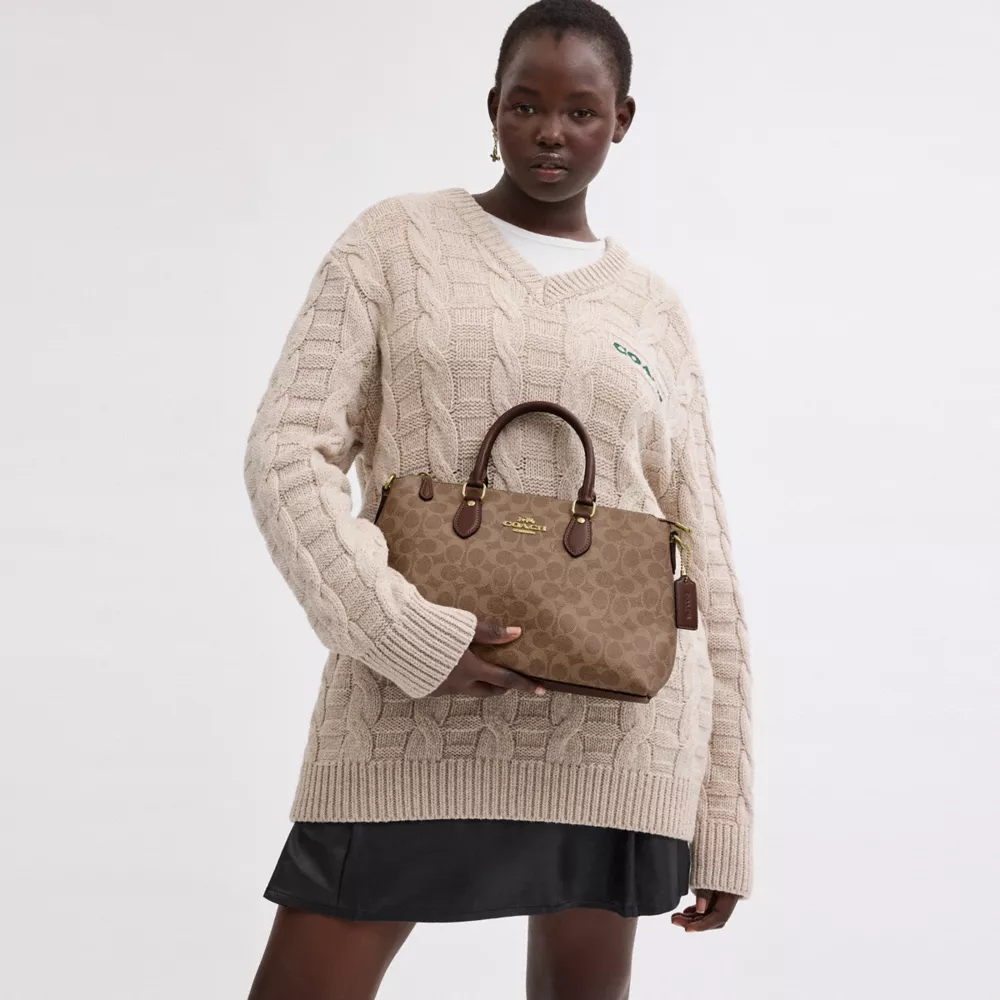 Сумка COACH Georgia Satchel Bag In Signature Canvas