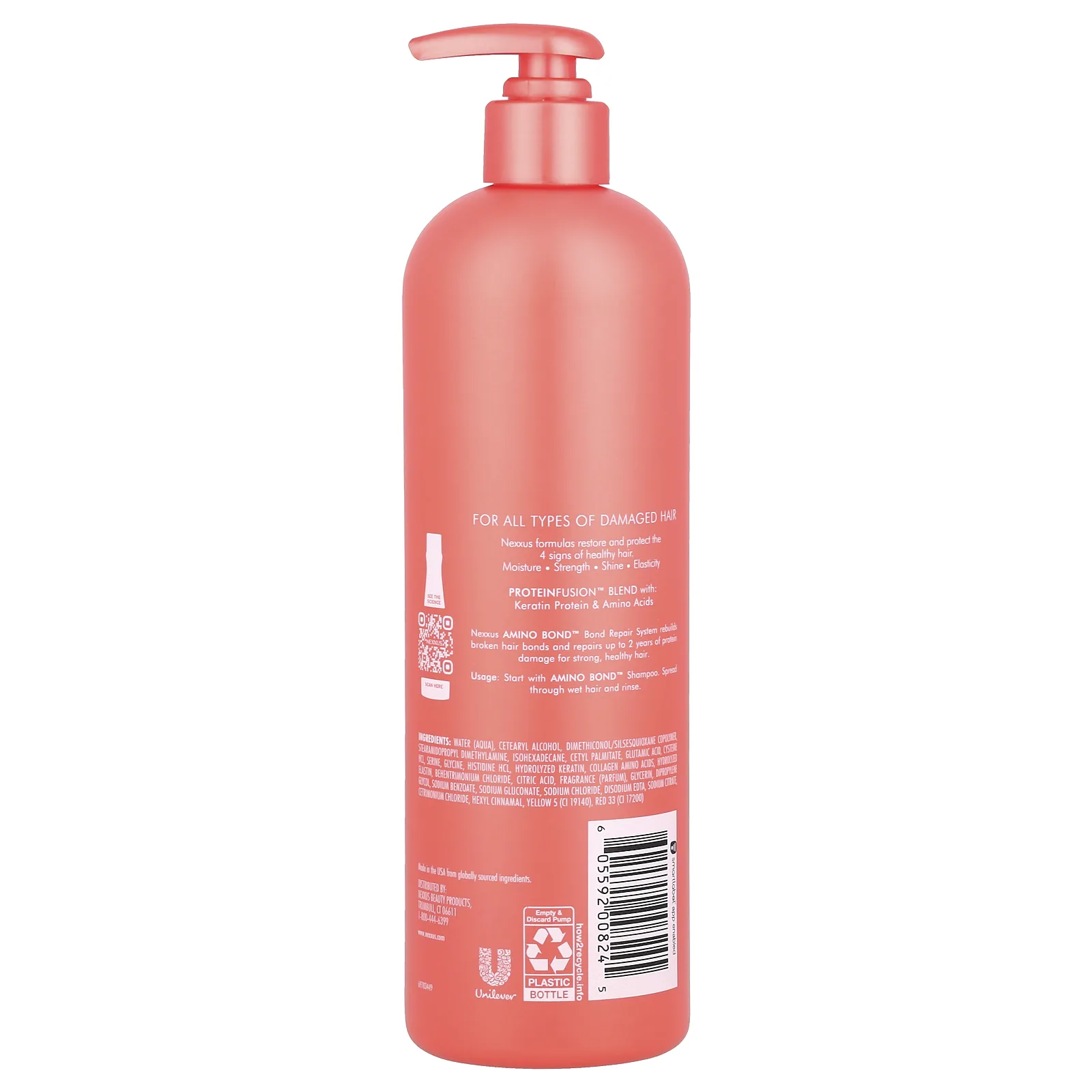 Nexxus, Amino Bond ™, кондиционер, для всех типов поврежденных волос, 488 мл (16,5 жидк. Унции)