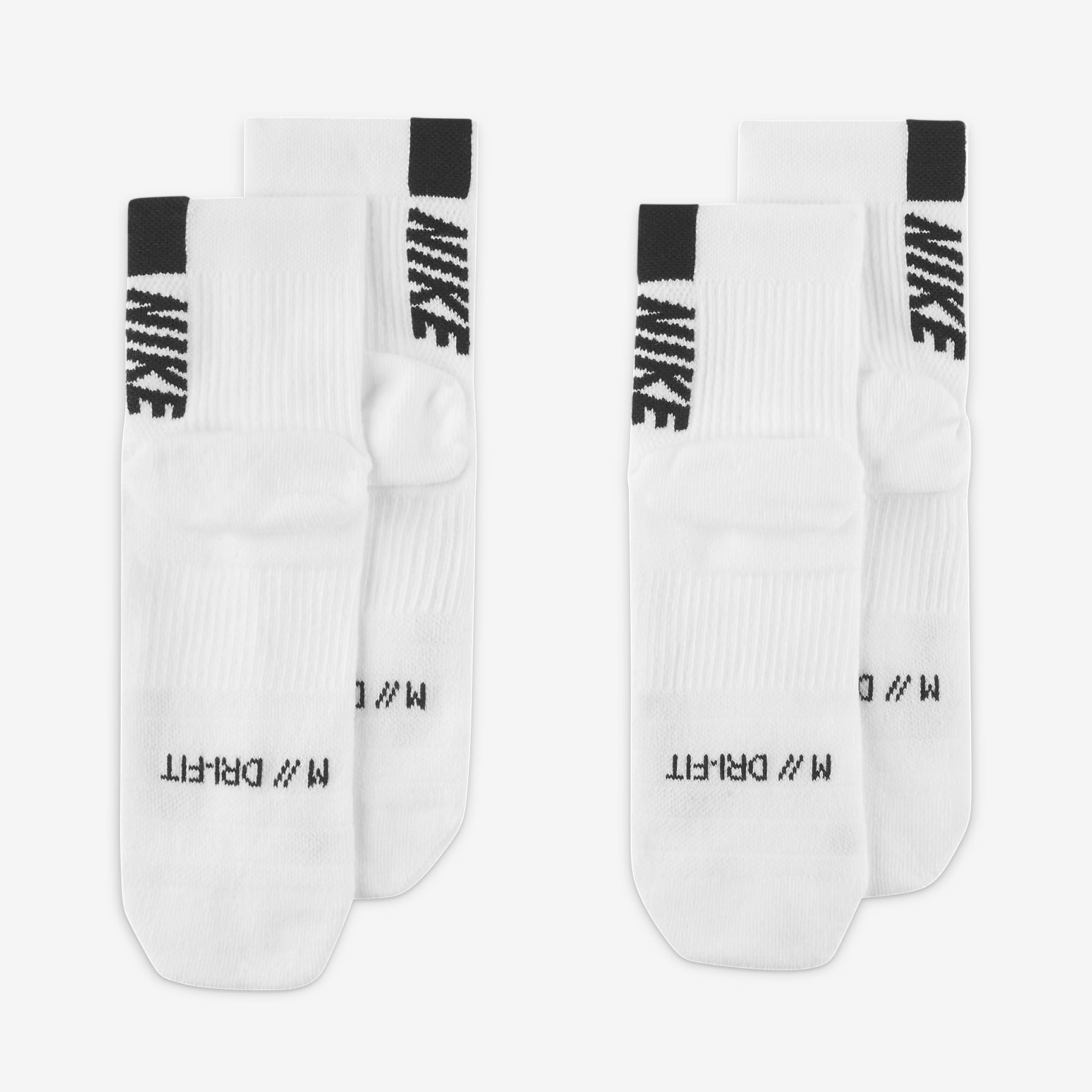 Nike Multiplier Running Ankle Socks (2 Pair)