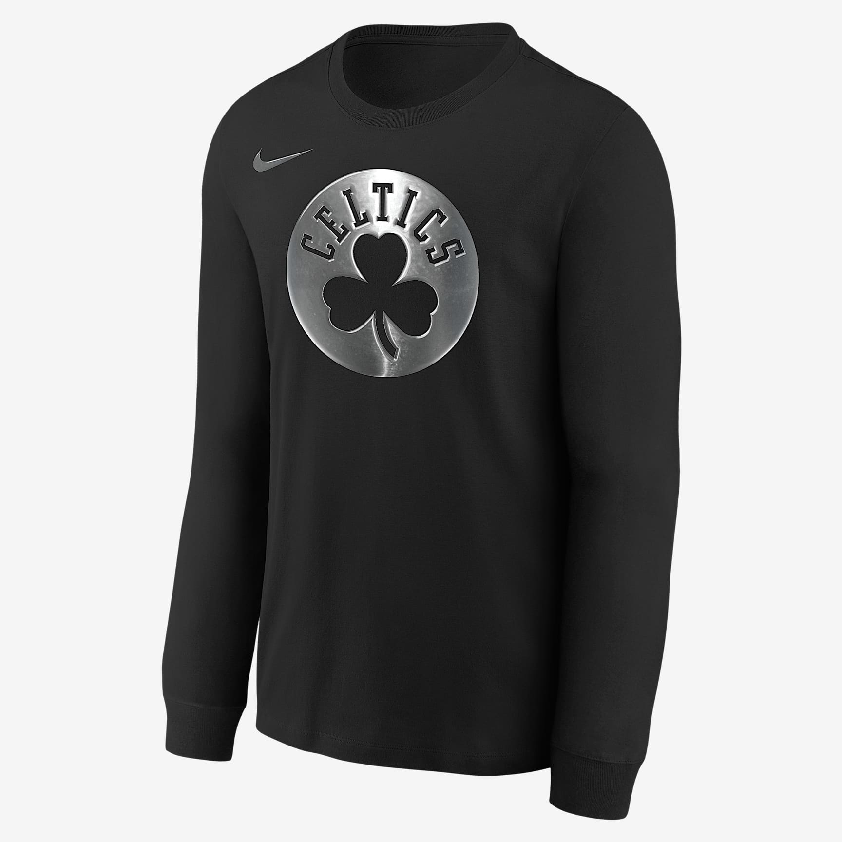 Boston Celtics Courtside Big Kids' Nike NBA Boxy Long-Sleeve T-Shirt