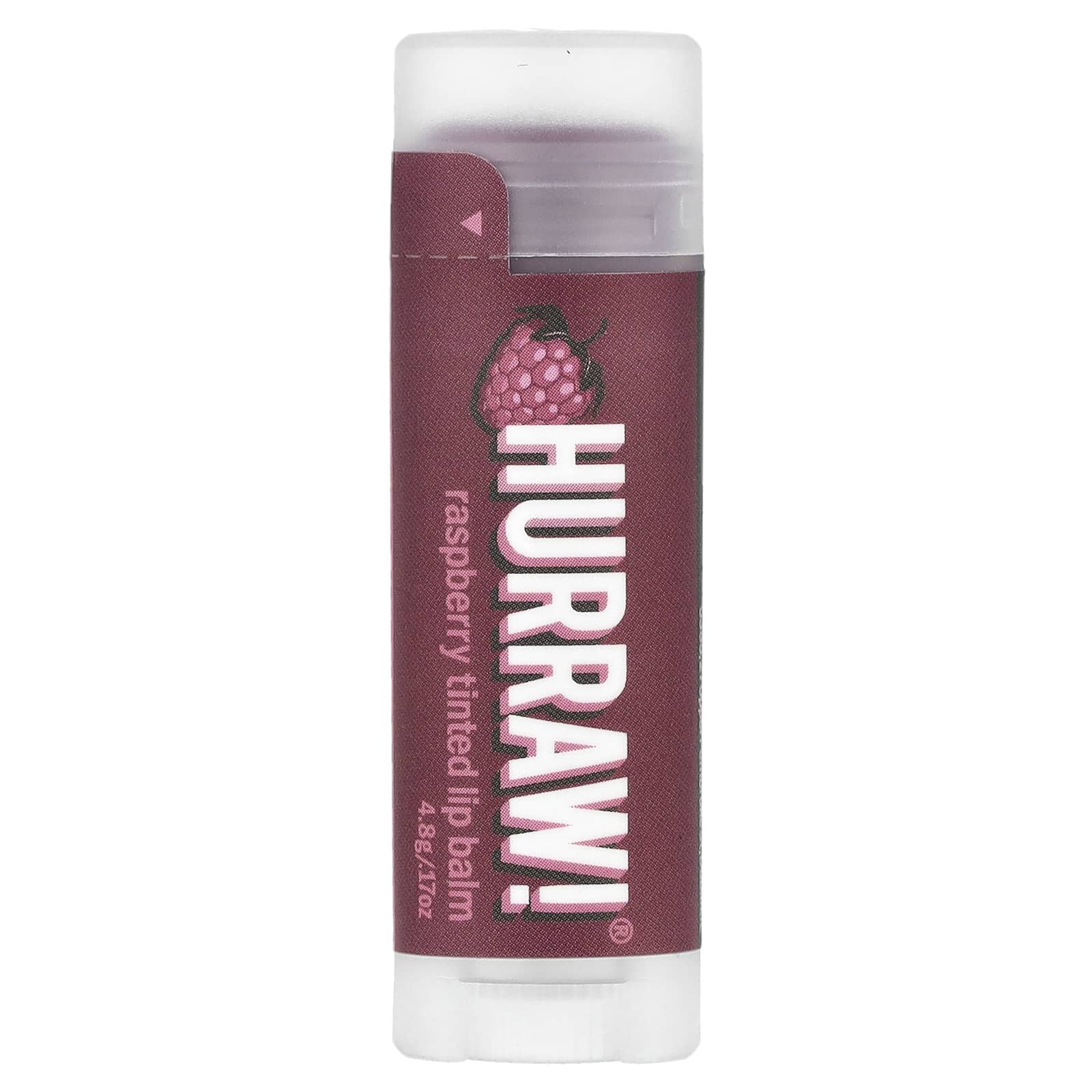 Hurraw! Balm, Тонирующий бальзам для губ, с малиной, 4,8 г (0,17 унции)