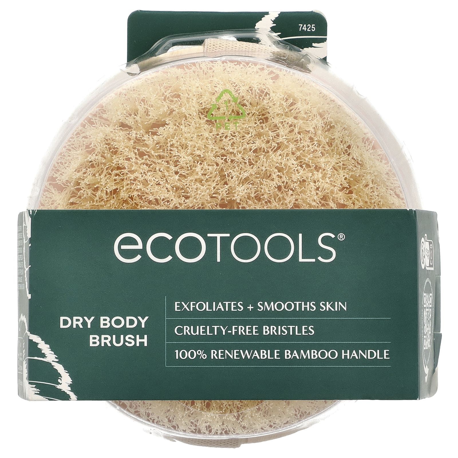 EcoTools, щетка для сухого массажа, 1 шт.