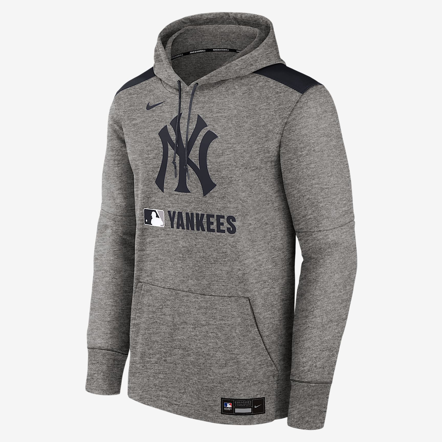 New York Yankees Authentic Collection Men's Nike Therma MLB Pullover Hoodie