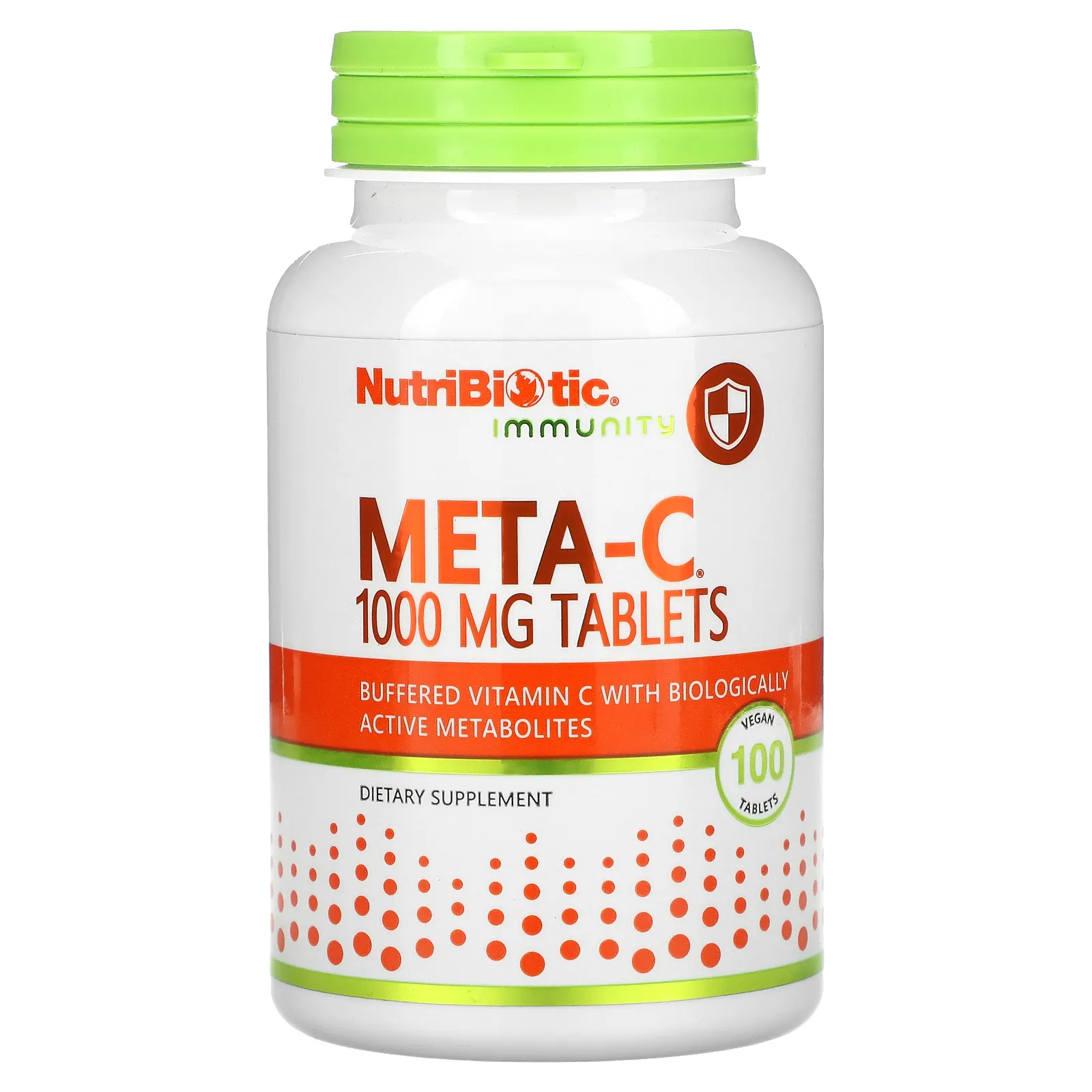 NutriBiotic, Immunity, Meta-C, 1000 мг, 100 веганских таблеток