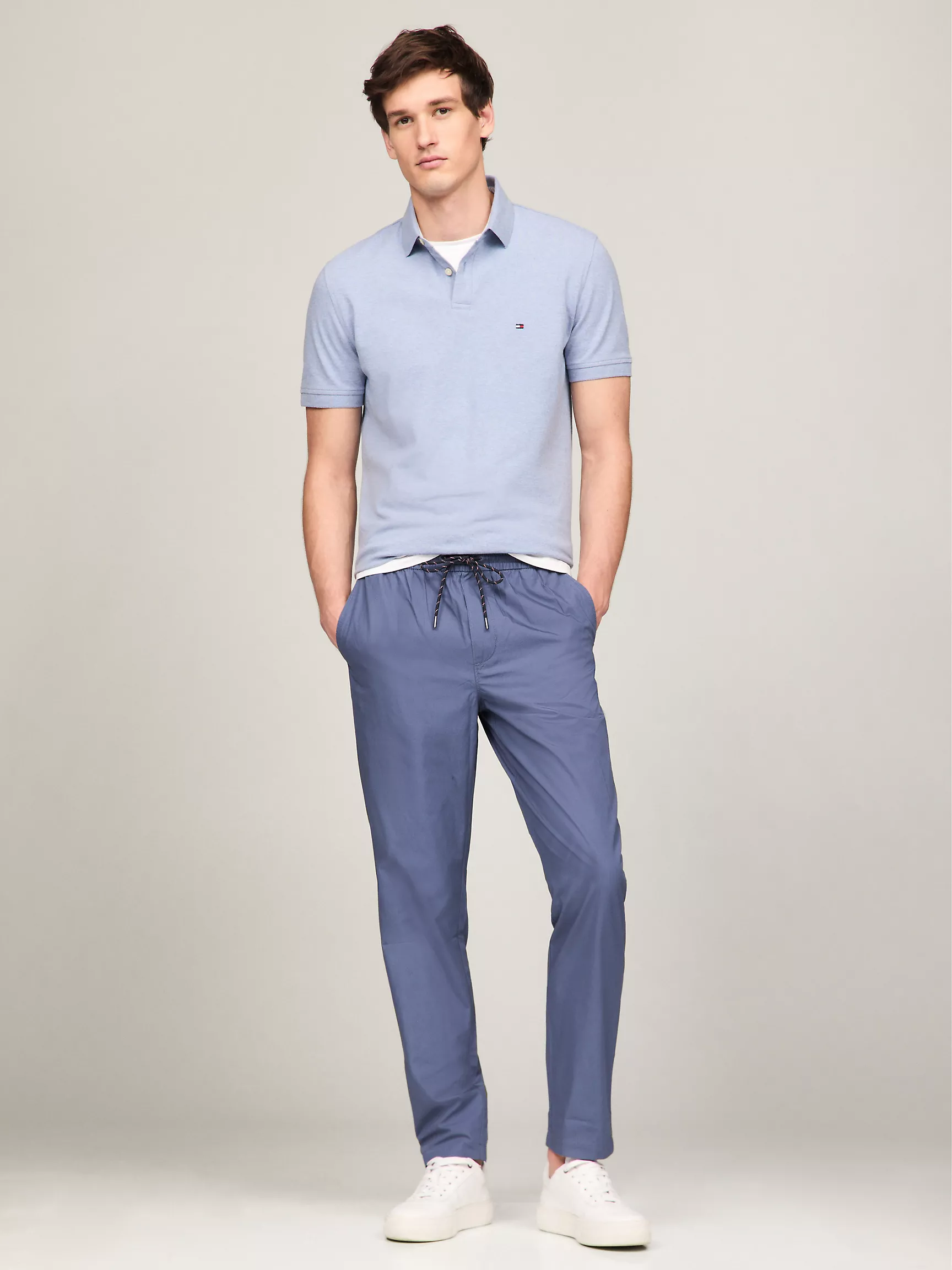 Мужское поло Tommy Hilfiger, Эластичное поло стандартного кроя Tommy