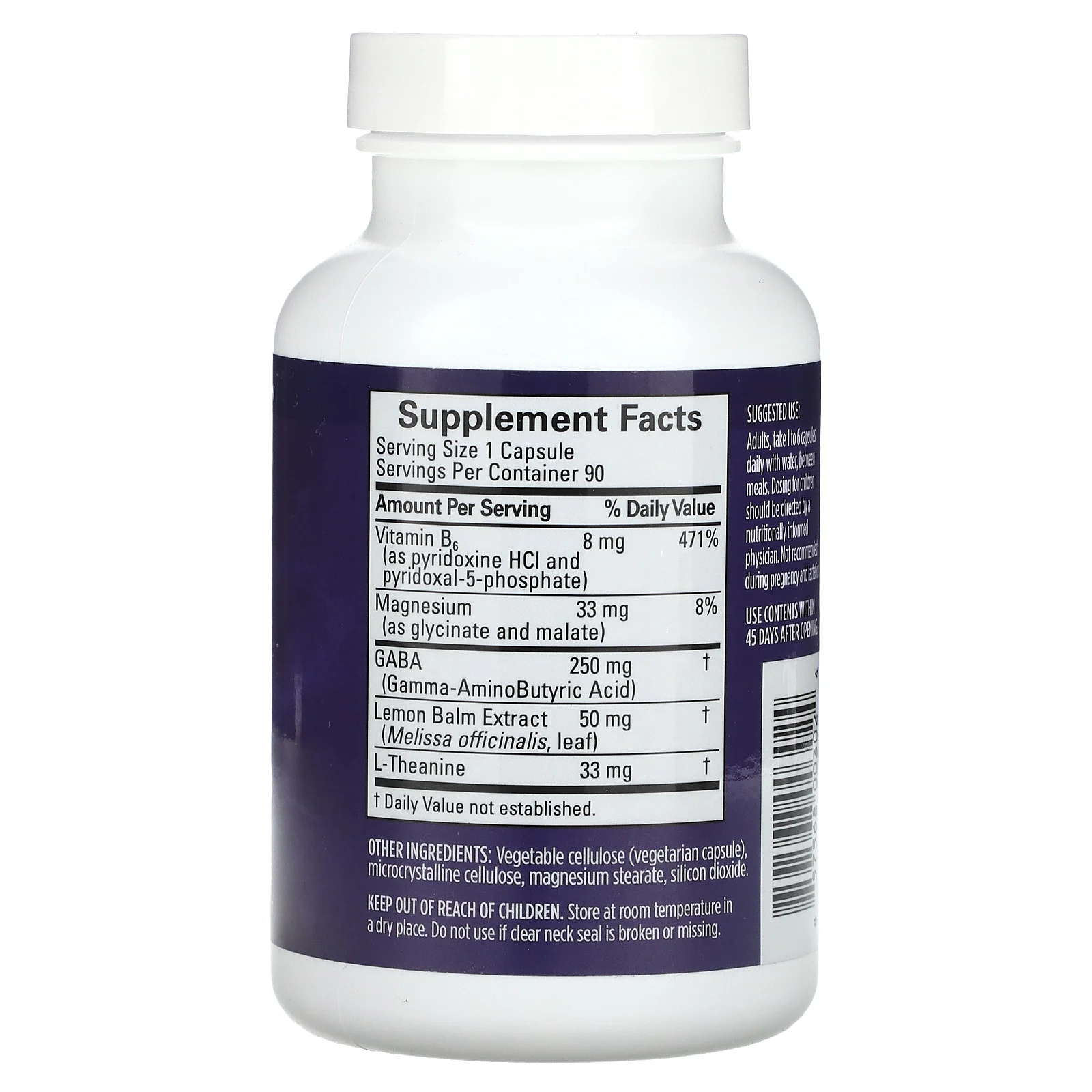 BrainMD, Gaba Calming, успокаивающий продукт, 90 веганских капсул