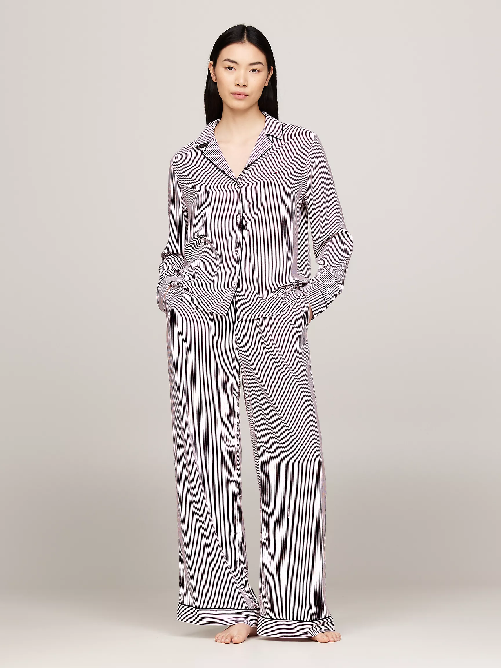 Женская одежда для сна Tommy Hilfiger, Полосатые вискозные пижамные штаны