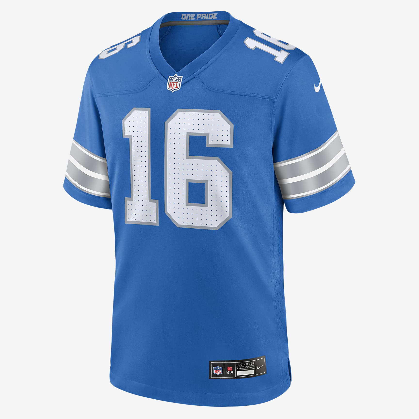 Jared Goff Detroit Lions Men's Nike NFL Game Football Jersey