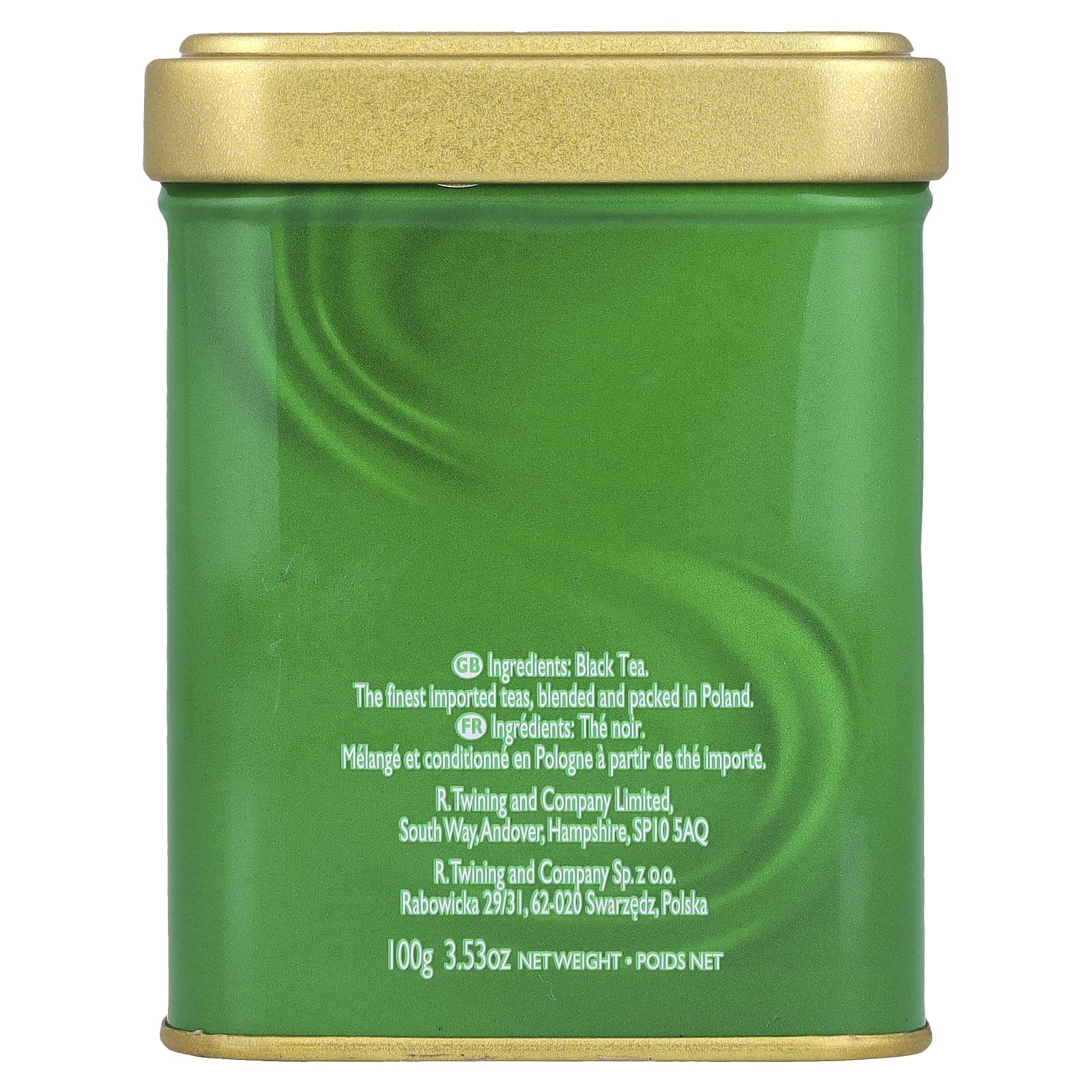 Twinings, Irish Breakfast, классический листовой чай, 100 г (3,53 унции)